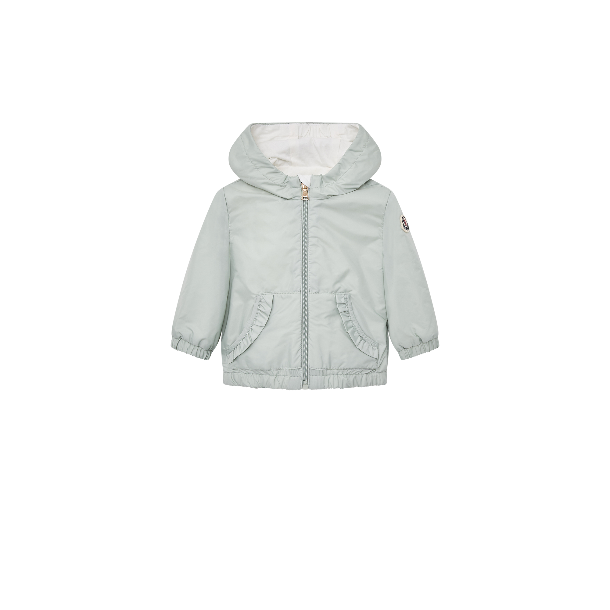 Moncler  Hooded Jacket for Girls in Gray, Size: 3Y