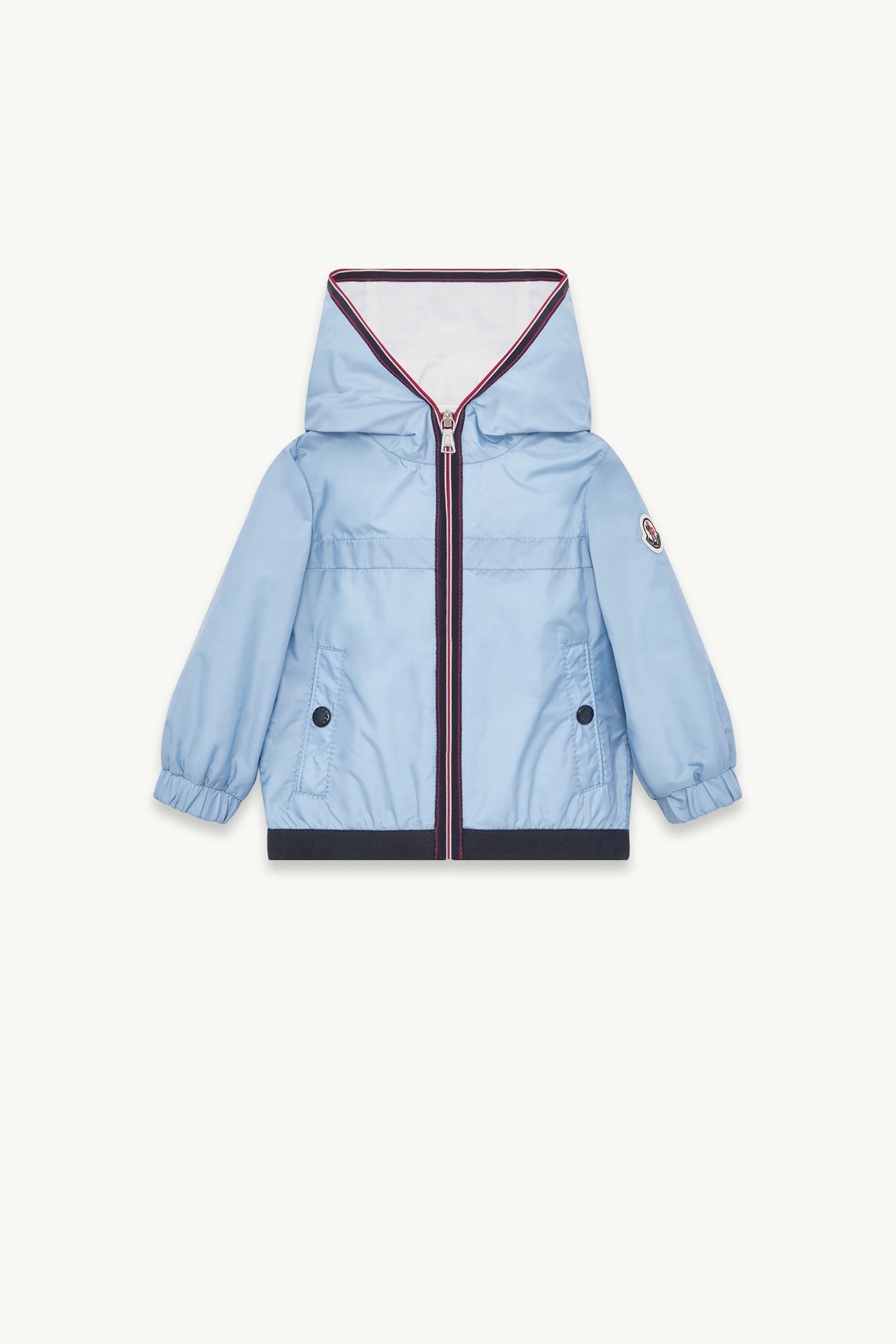 Anton 후드 레인 재킷 키즈 남아 라이트 블루 Moncler 0