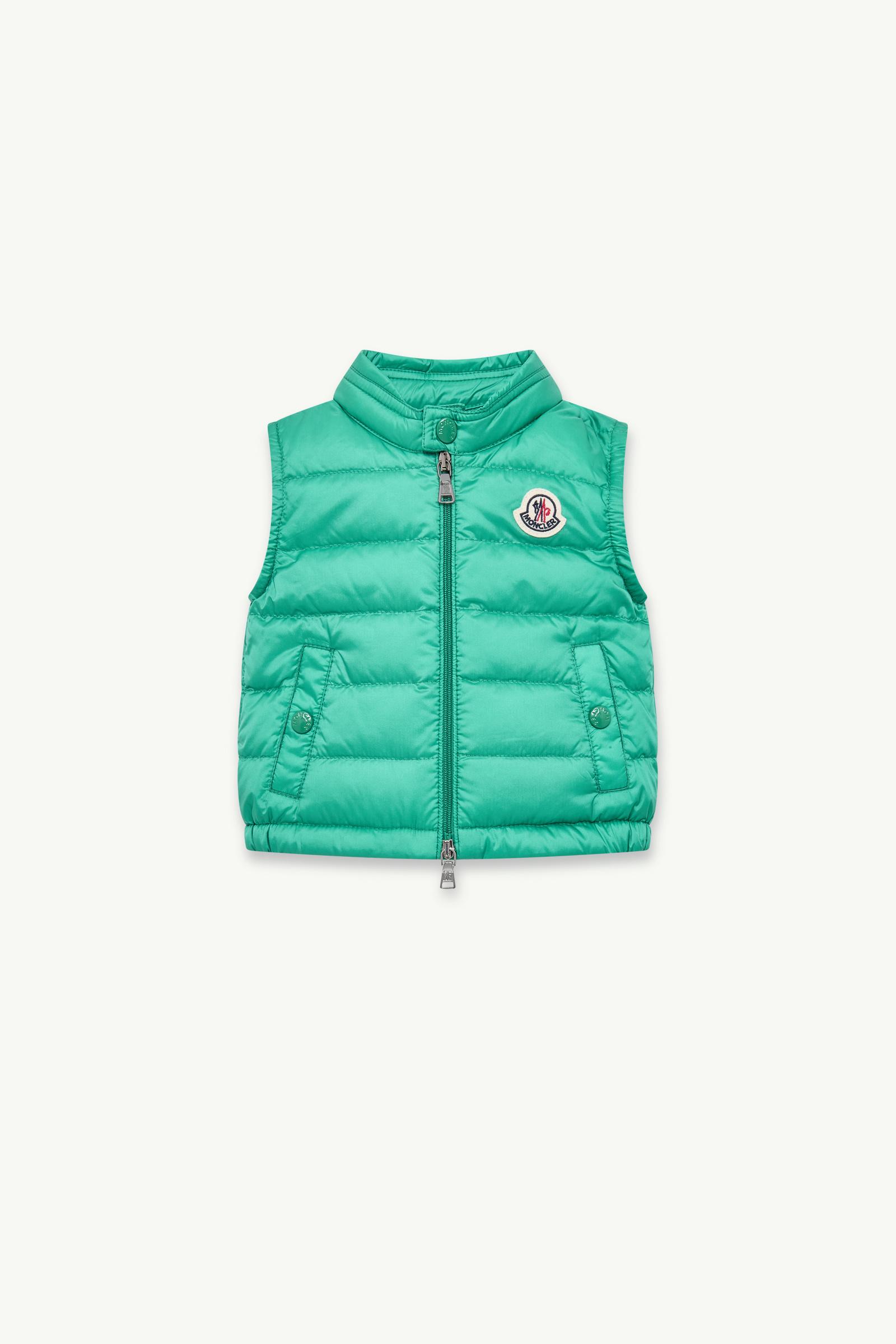 New Amaury Packable Down Gilet Boy Bright Green Moncler