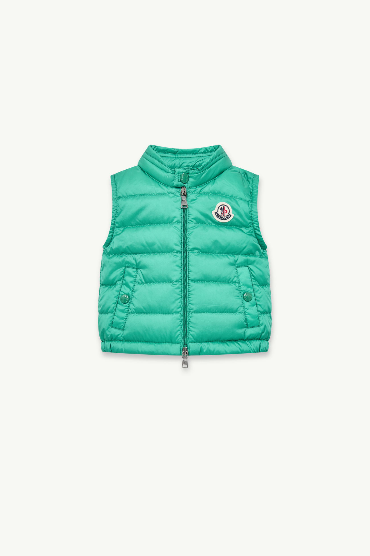 New Amaury Packable Down Gilet Boy Bright Green Moncler 0