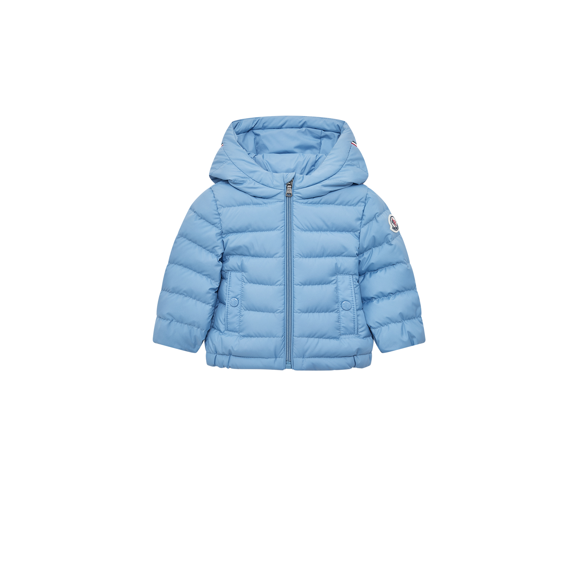 Moncler  Dilar Hooded Down Jacket for Boys in Blue, Size: 3Y