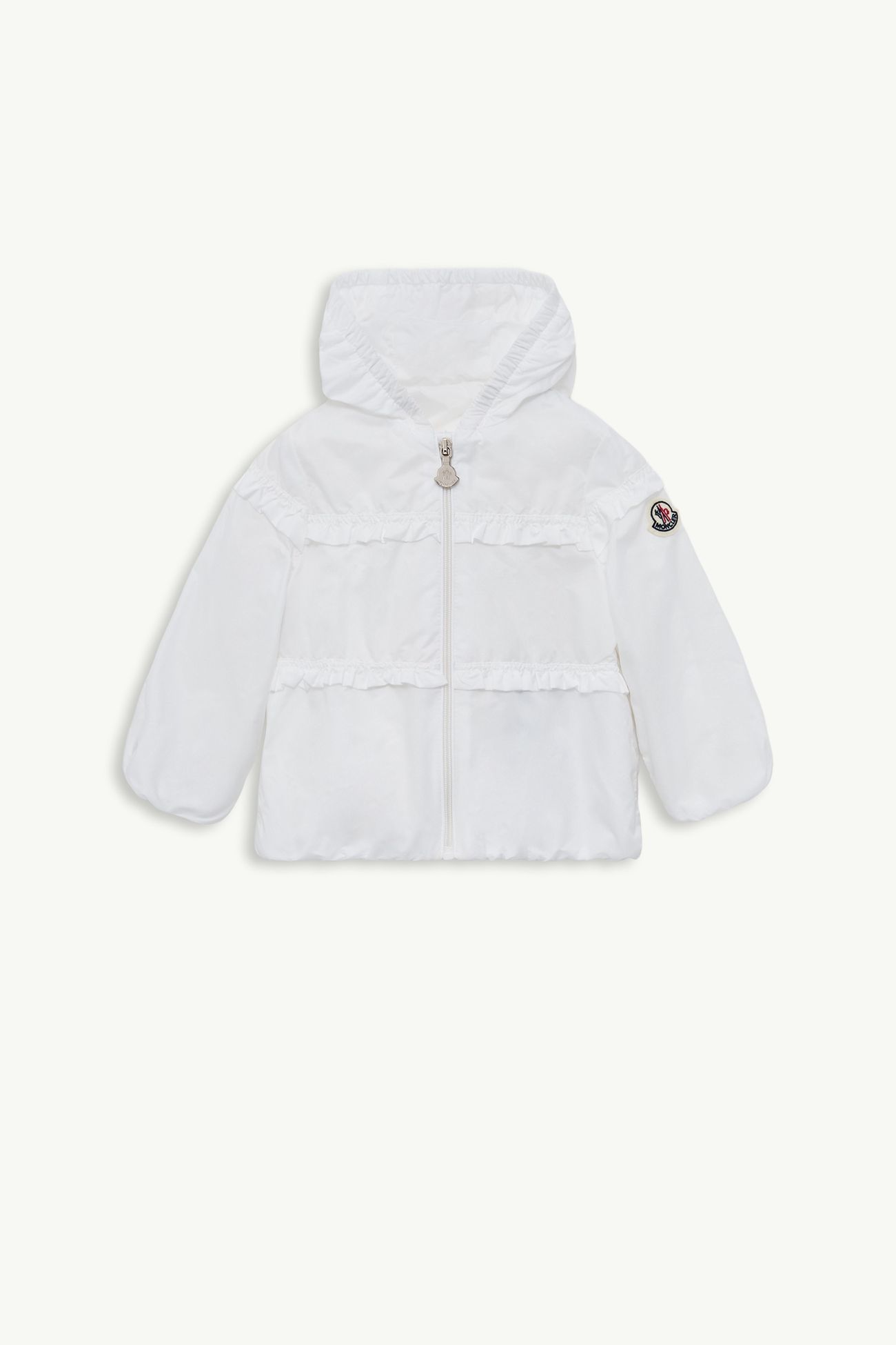 Veste de pluie à capuche Hiti Fille Blanc Cassé Moncler 0