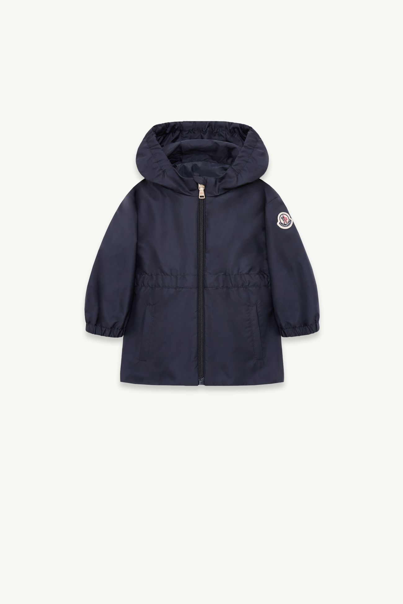 Wete Hooded Jacket Girl Navy Blue Moncler 0