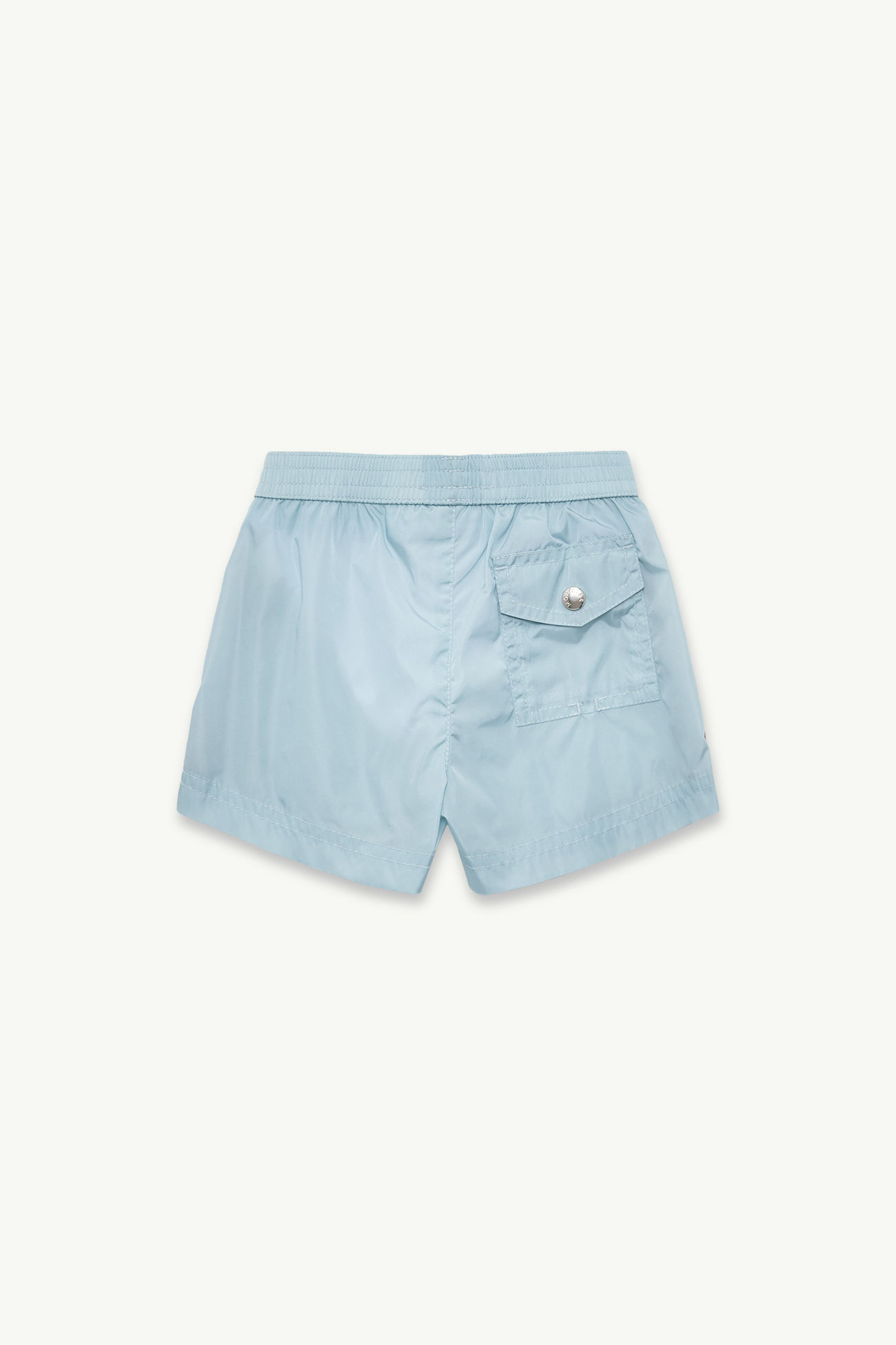 Shorts da bagno con finiture tricolore Bambino Celeste Moncler 2
