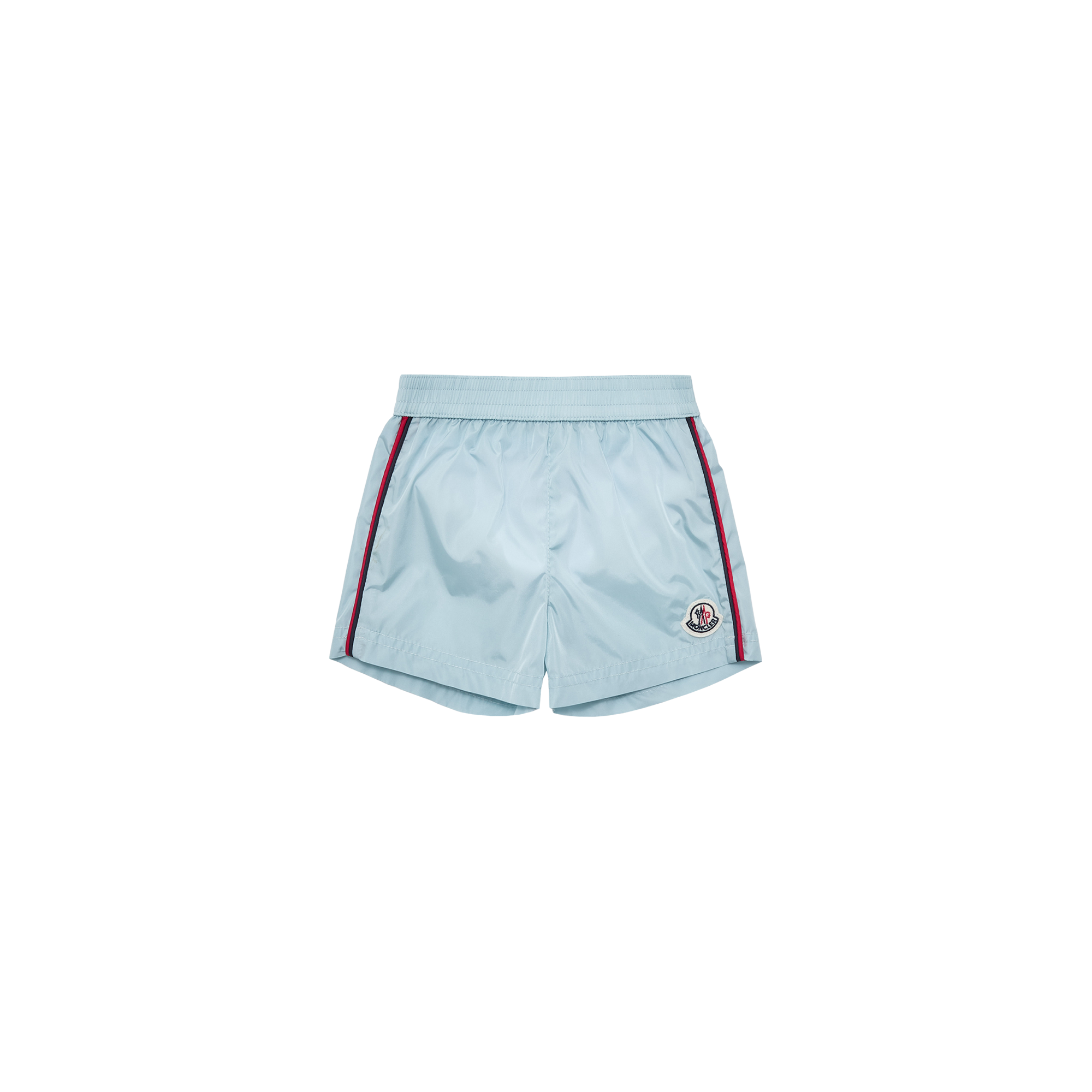 Moncler  Tricolour-Trimmed Swim Shorts for Boys in Blue, Size: 3Y