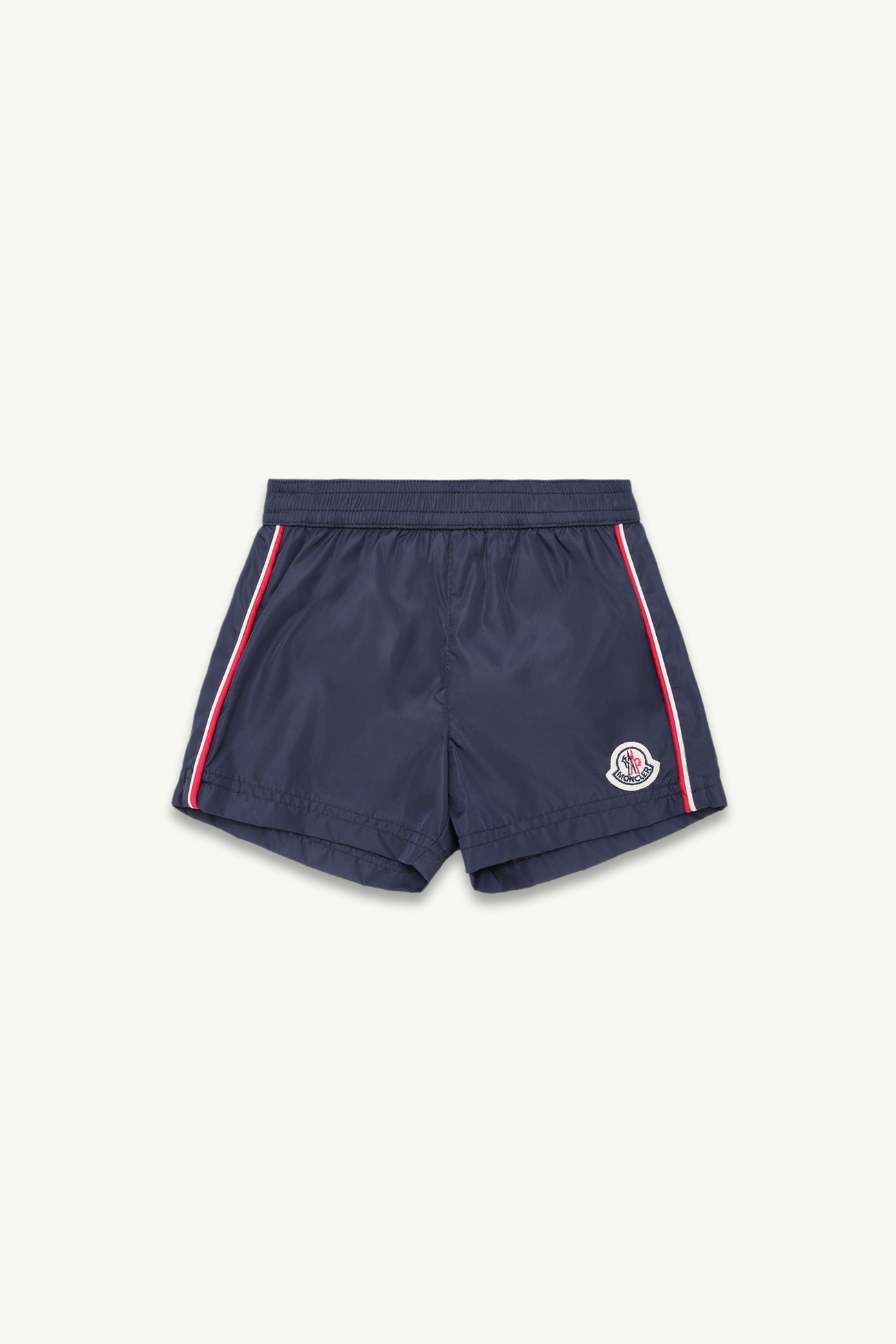 三色飾邊游泳短褲 男童 海軍藍色 Moncler 0
