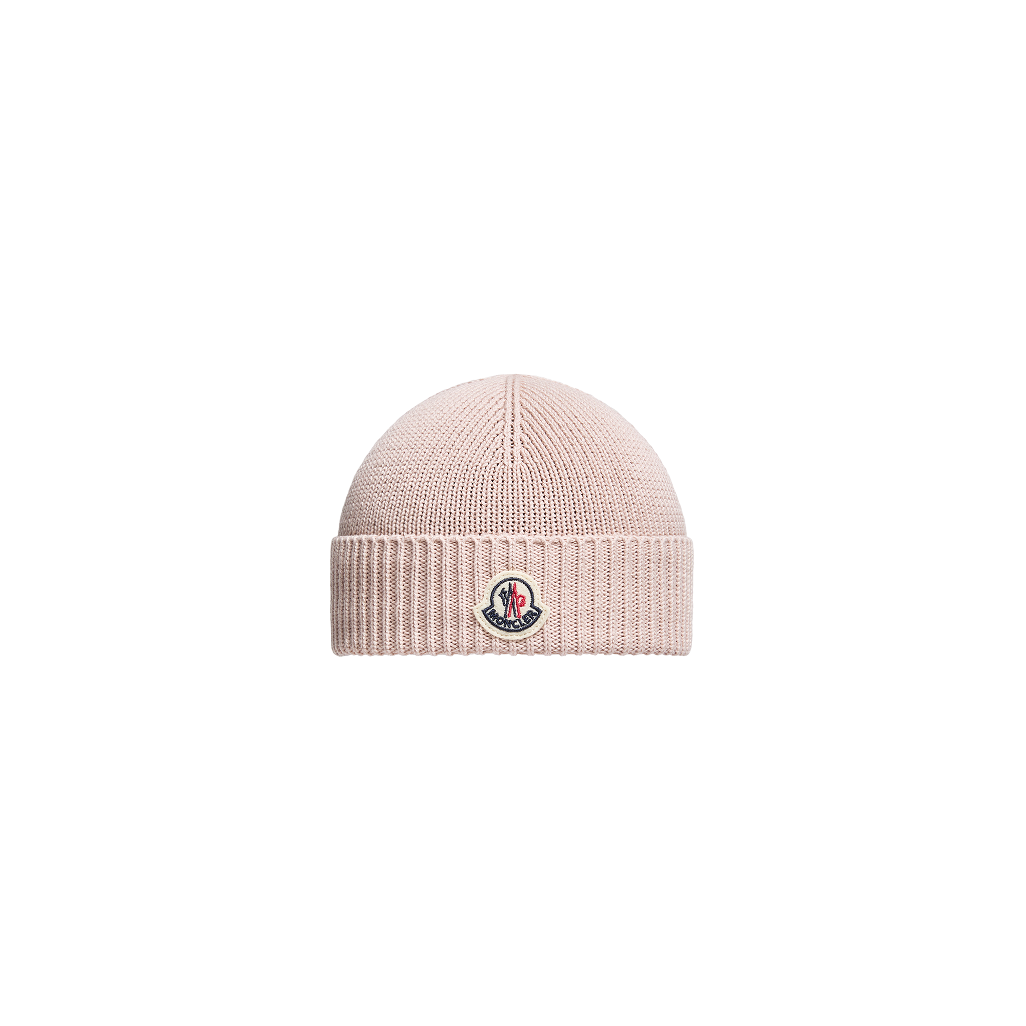 Moncler  Logo Cotton Beanie for Girls in Pink, Size: 3XS