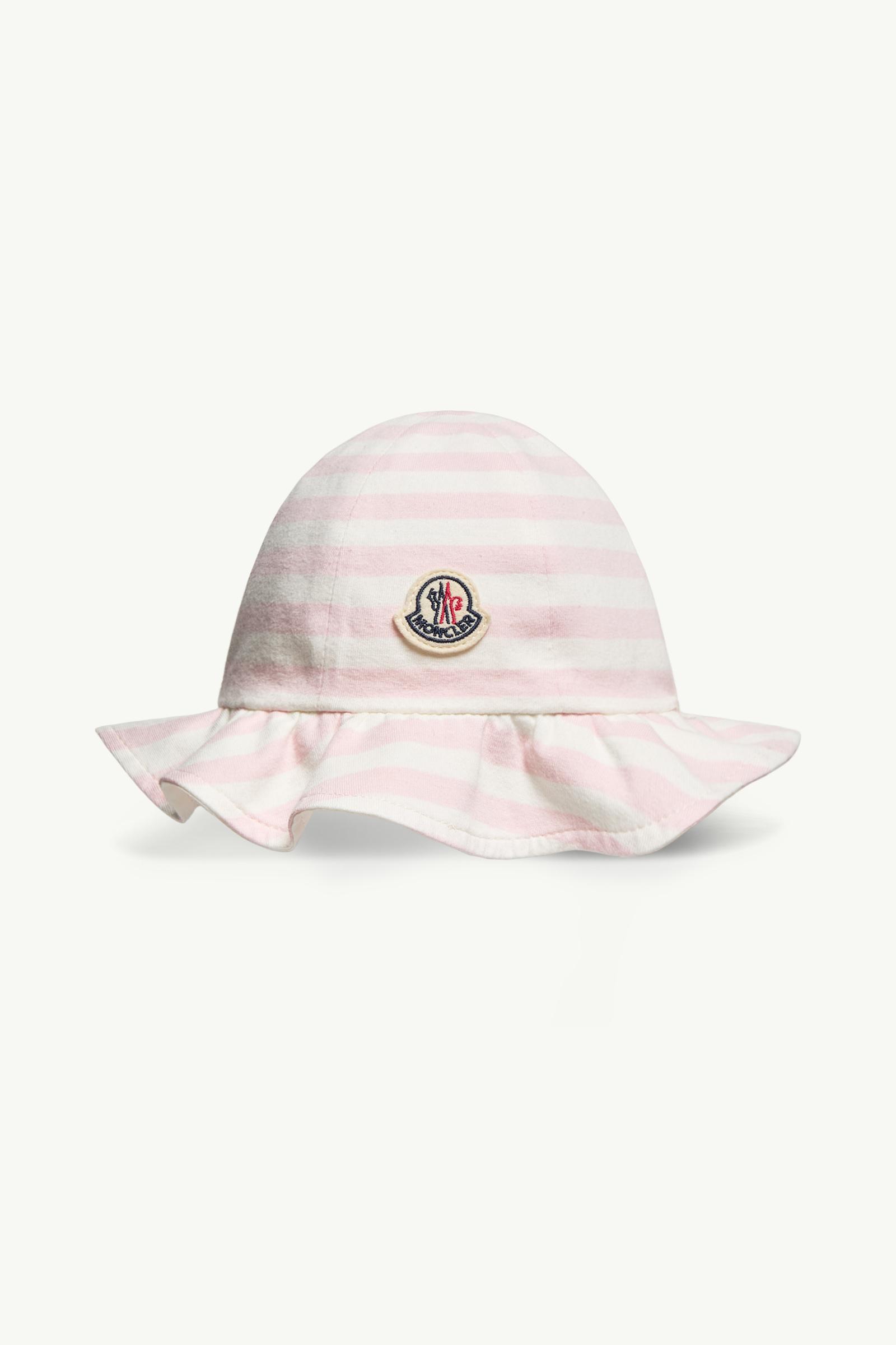 White Cotton Reversible Wide Brim Hat - Accessories for Children