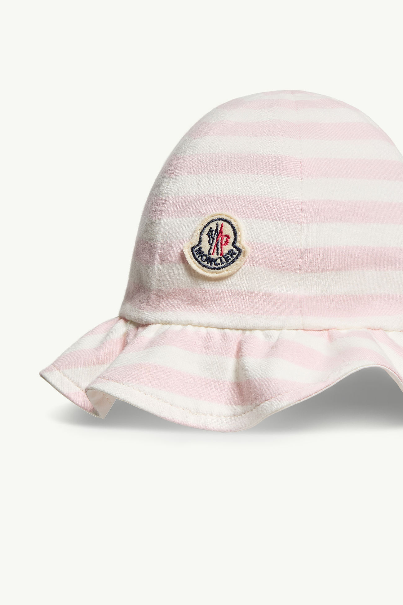 Wendbarer Hut mit breiter Krempe aus Baumwolle Mädchen Weiß Moncler 4