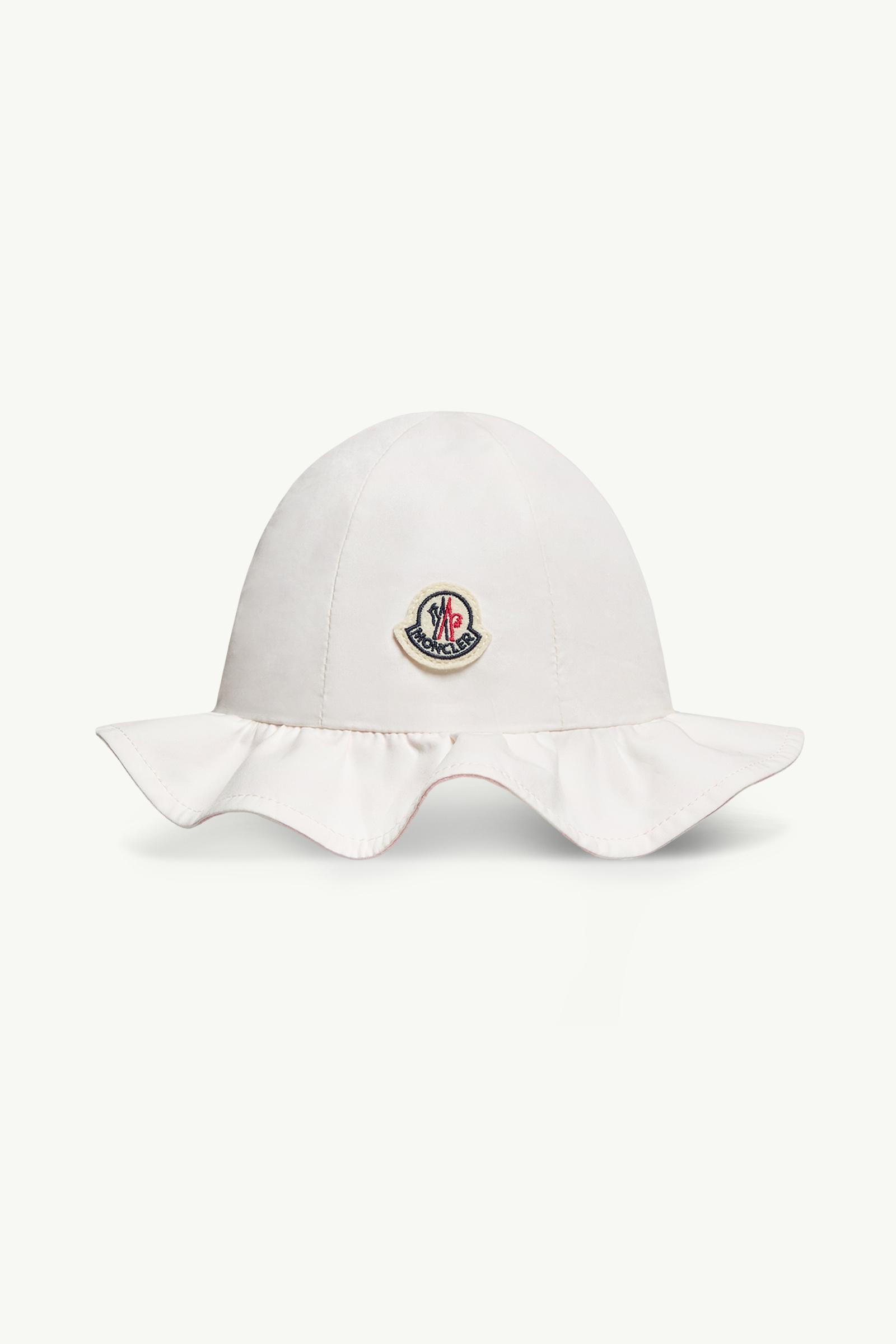 Cappello a tesa larga reversibile in cotone Bambina Bianco Moncler, 1 of 0