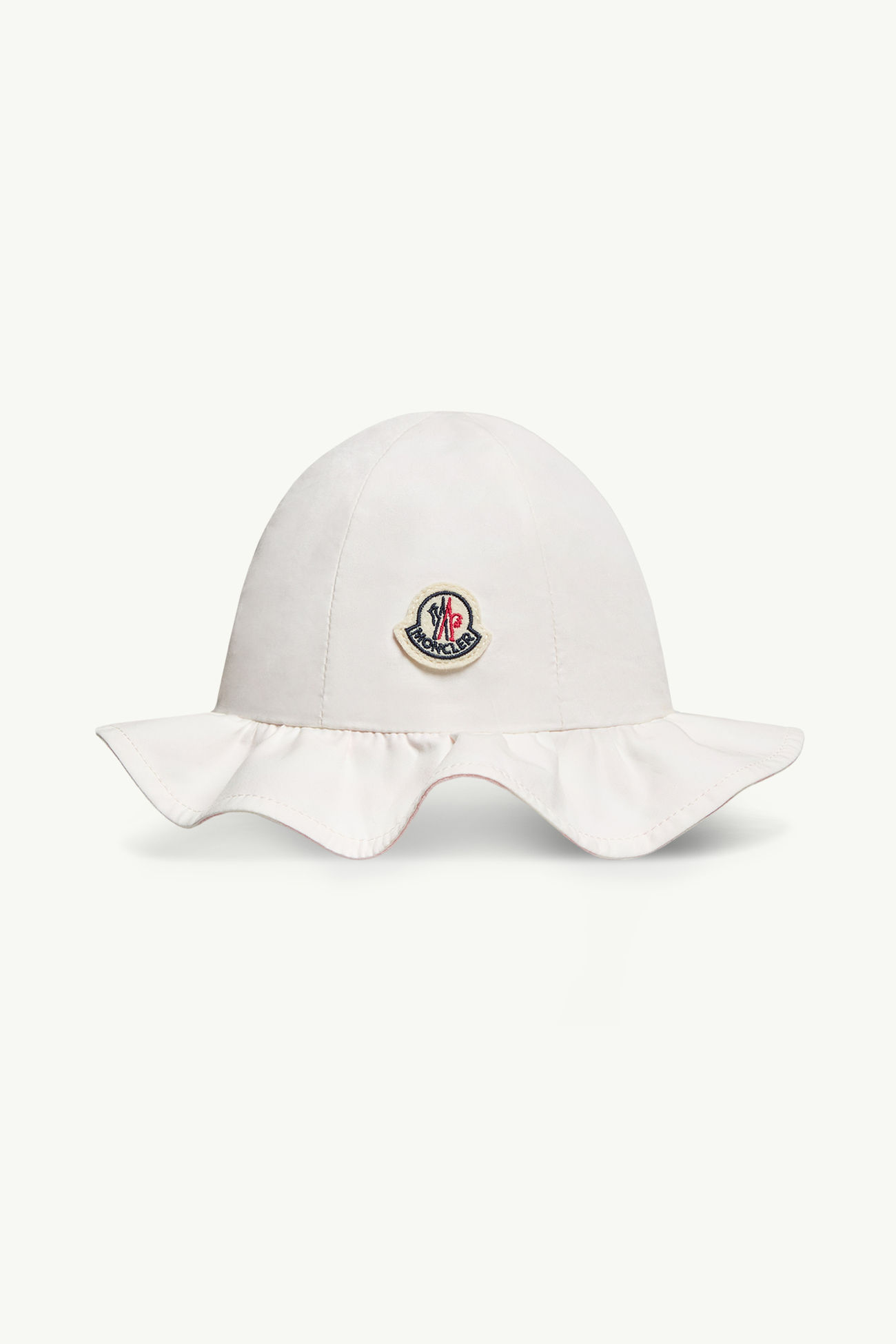 Cotton Reversible Wide Brim Hat Girl White Moncler 0