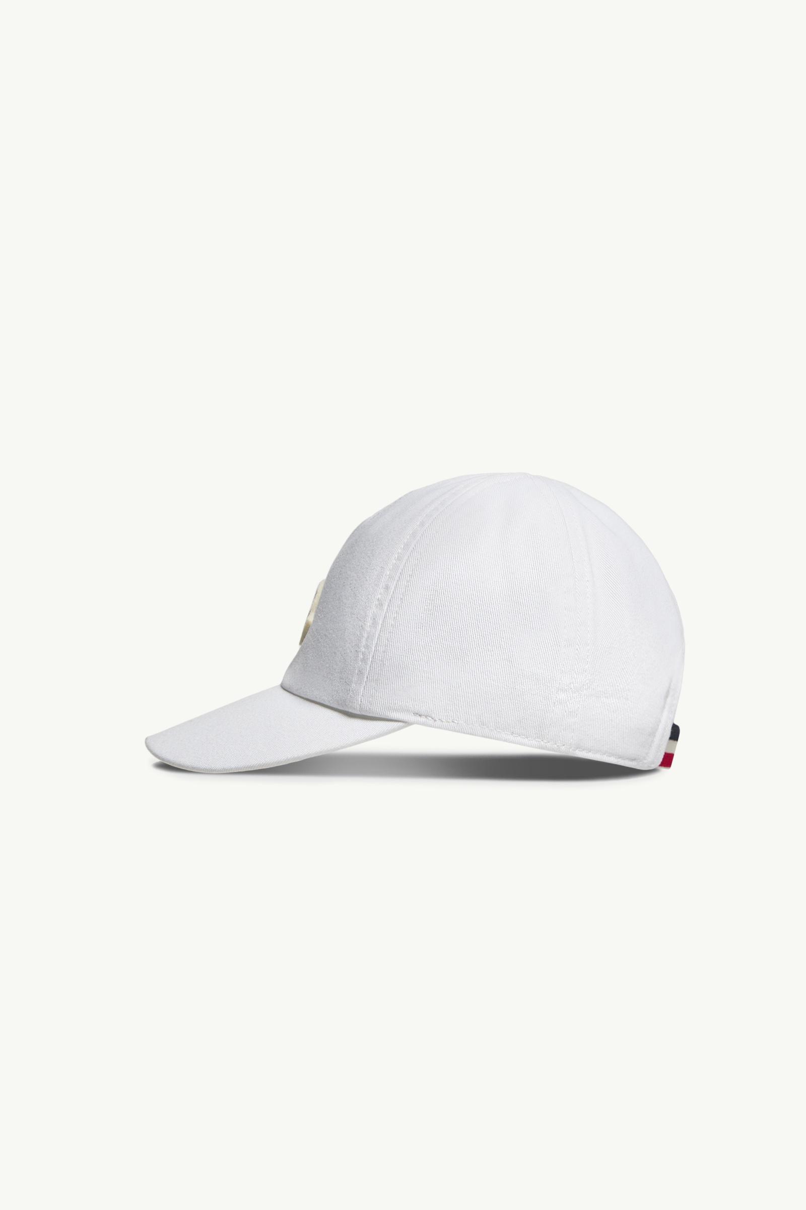 White Cotton Gabardine Baseball Cap - Accessories for Children