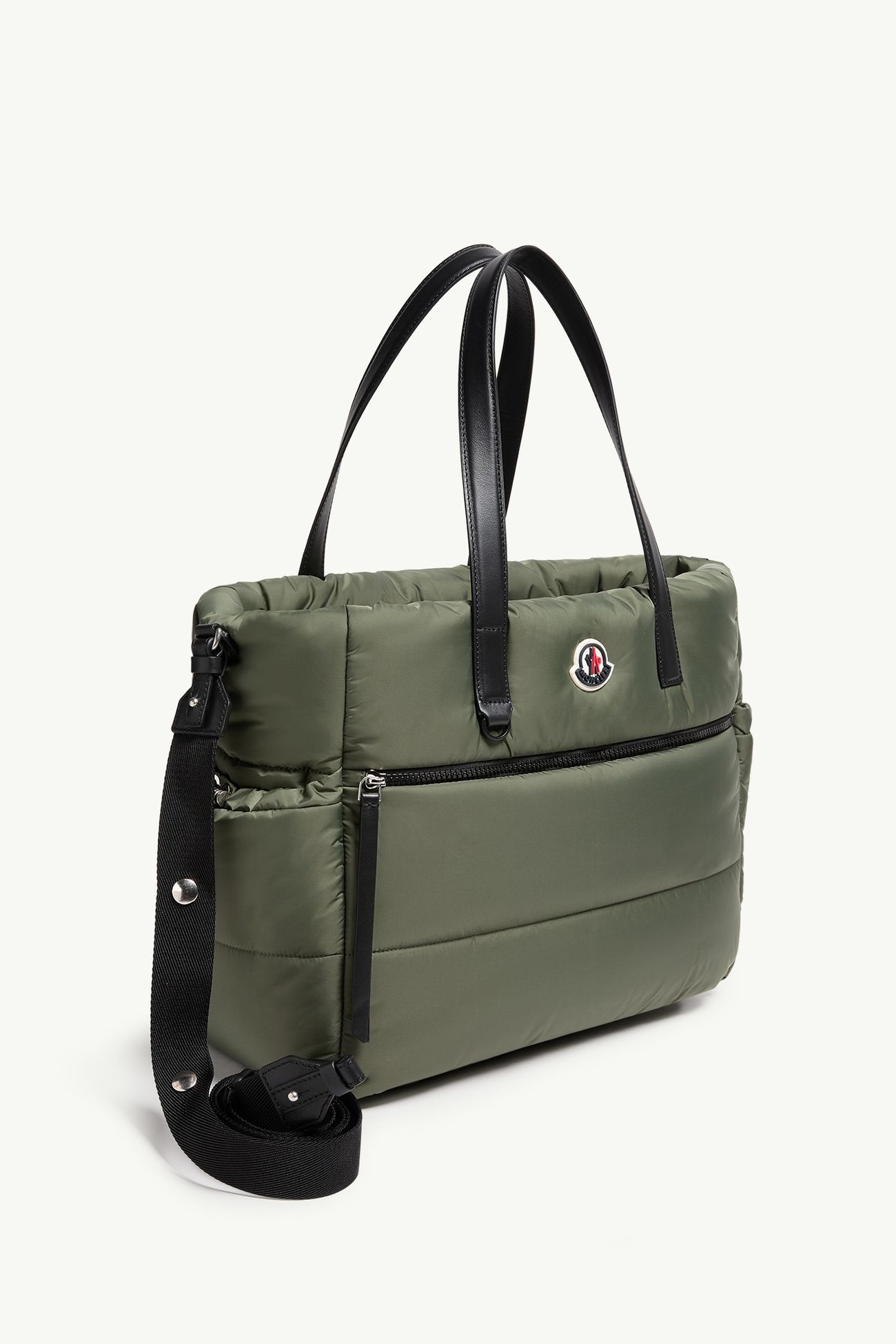 Logo Diaper Bag Gender Neutral Olive Green Moncler 1