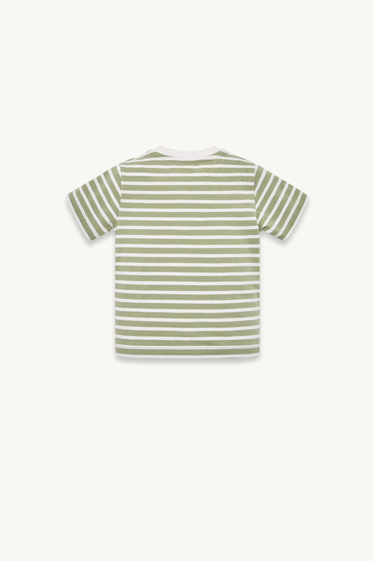 T-shirt en coton mélangé à logo planche de surf Garçon Vert Sauge Moncler 2