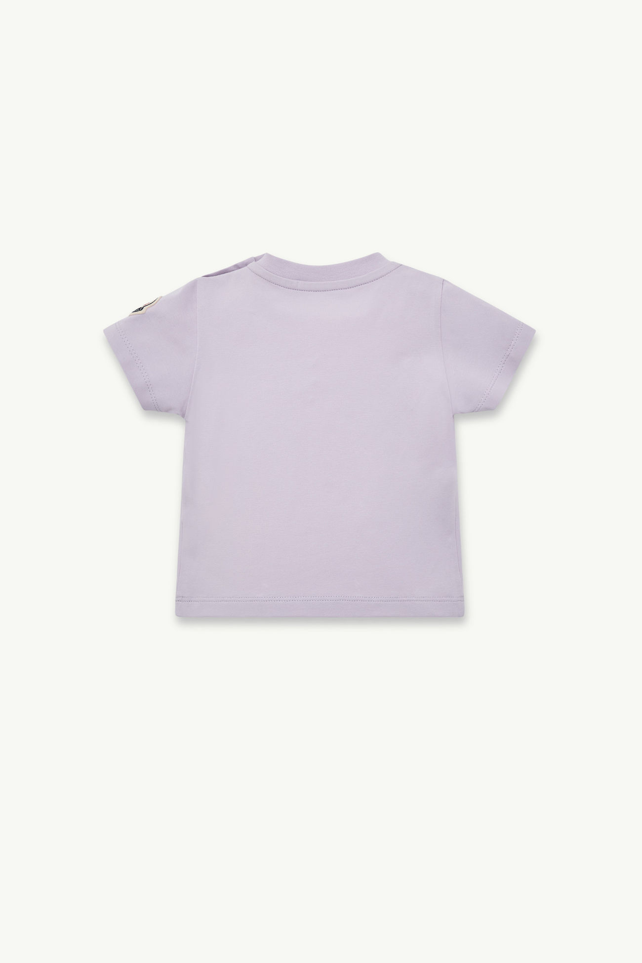 T-Shirt aus Baumwolle mit gesticktem Logo Mädchen Flieder Moncler 2