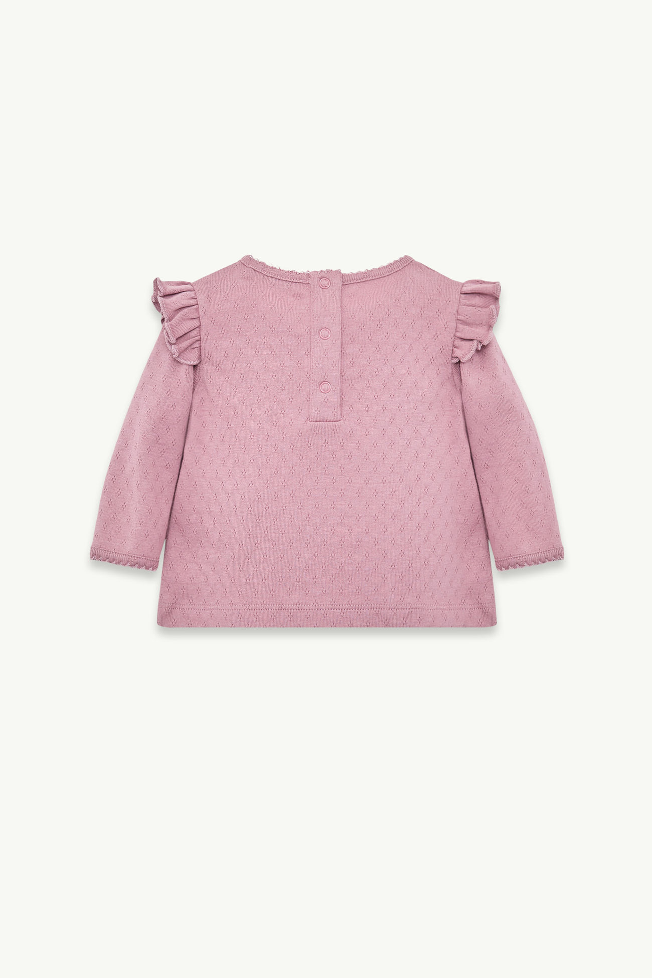 T-shirt a maniche lunghe con ruches Bambina Rosa Polvere Moncler 2