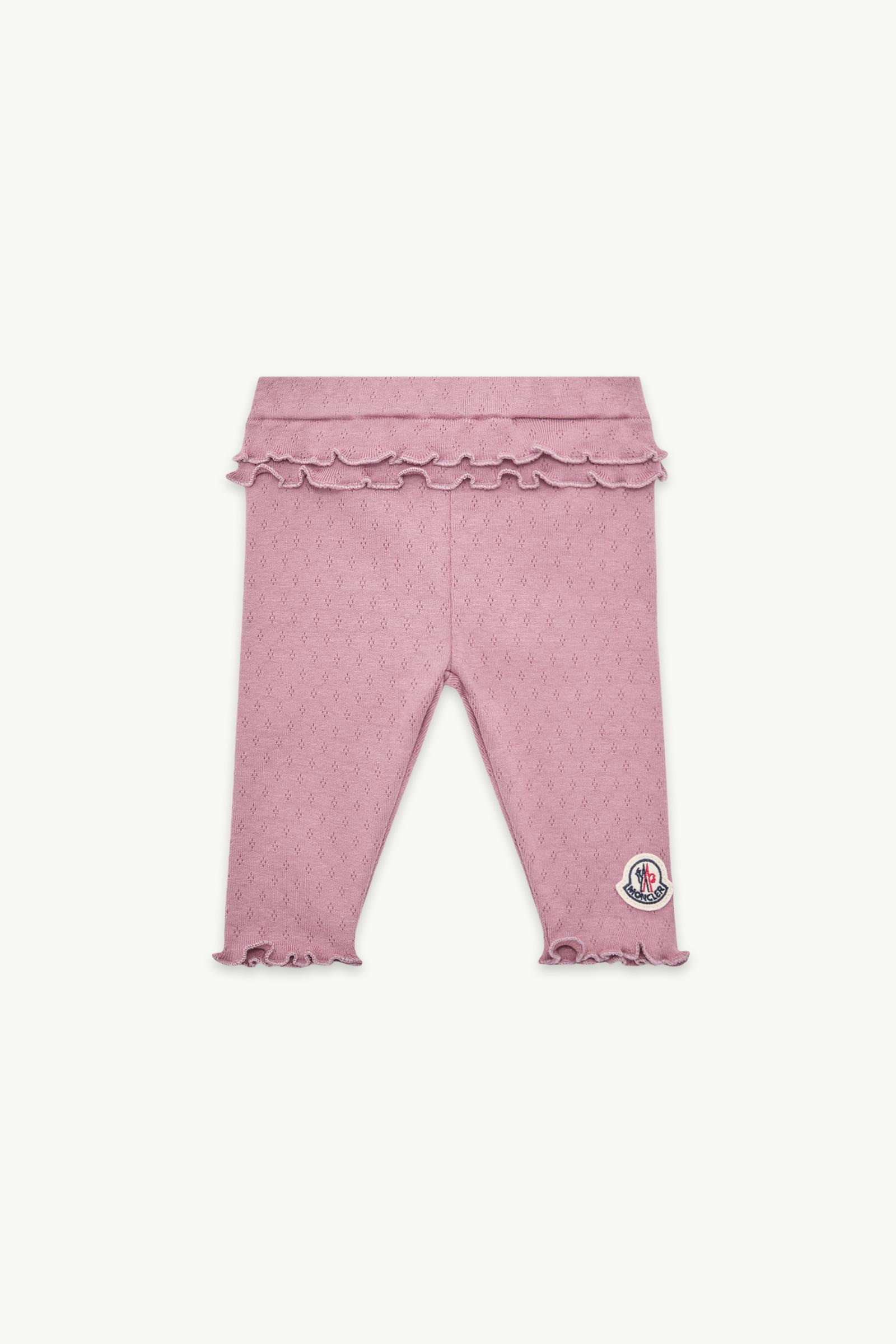 Ruffle-Trim Cotton Leggings Girl Dusty Pink Moncler, 1 of 0