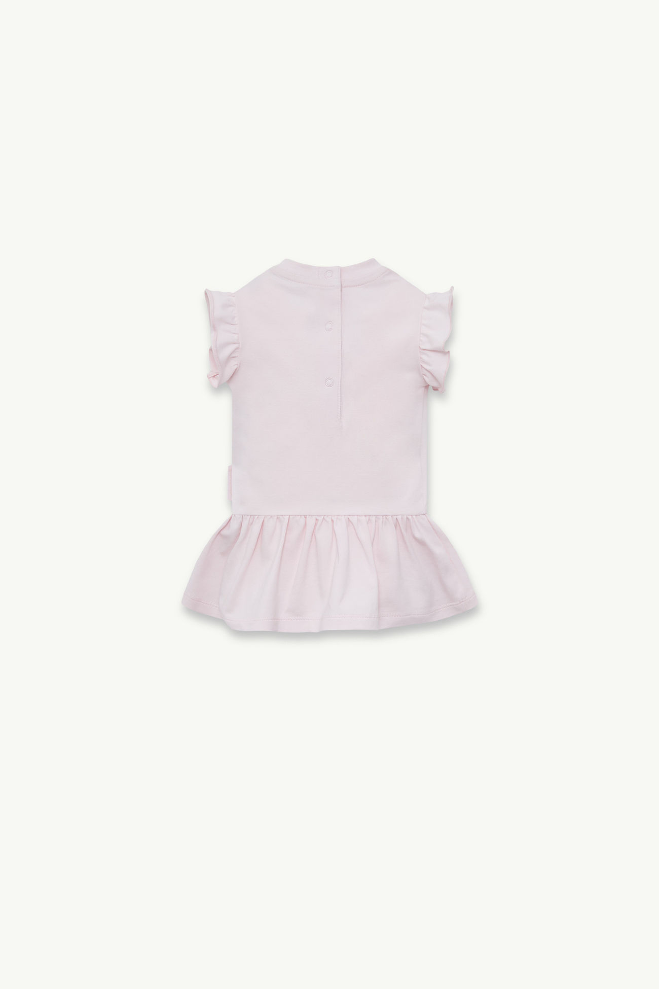 Abito in cotone con stampa zebra Bambina Rosa Chiaro Moncler 2