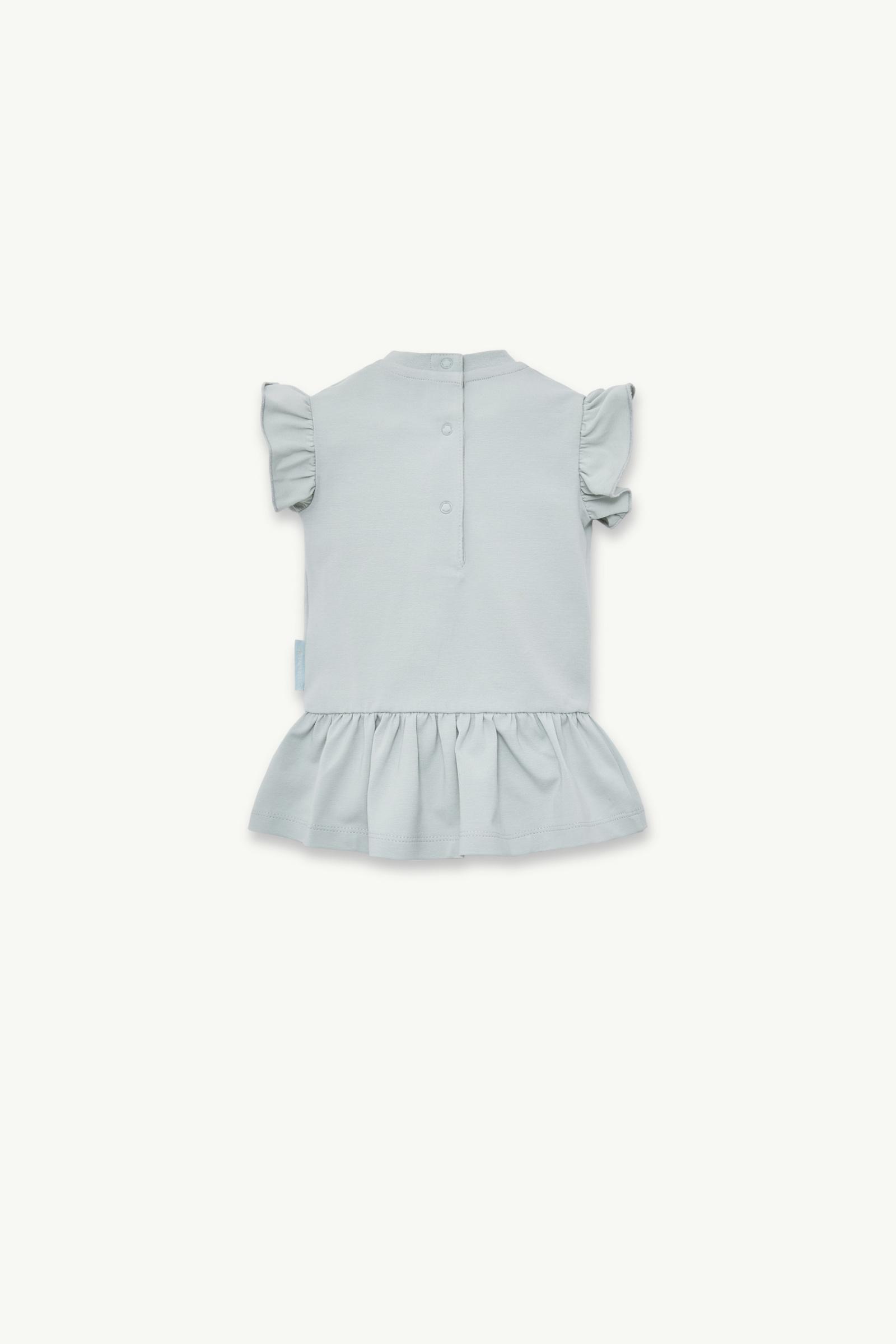 Light Green Zebra Print Cotton Dress - Clothing for Children
