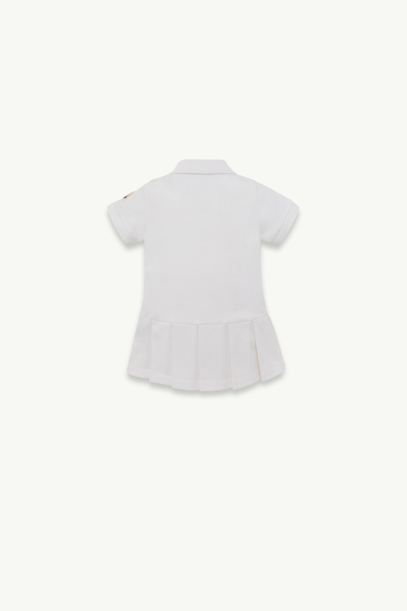 Cotton Piquet Polo Shirt Dress Girl White Moncler 2