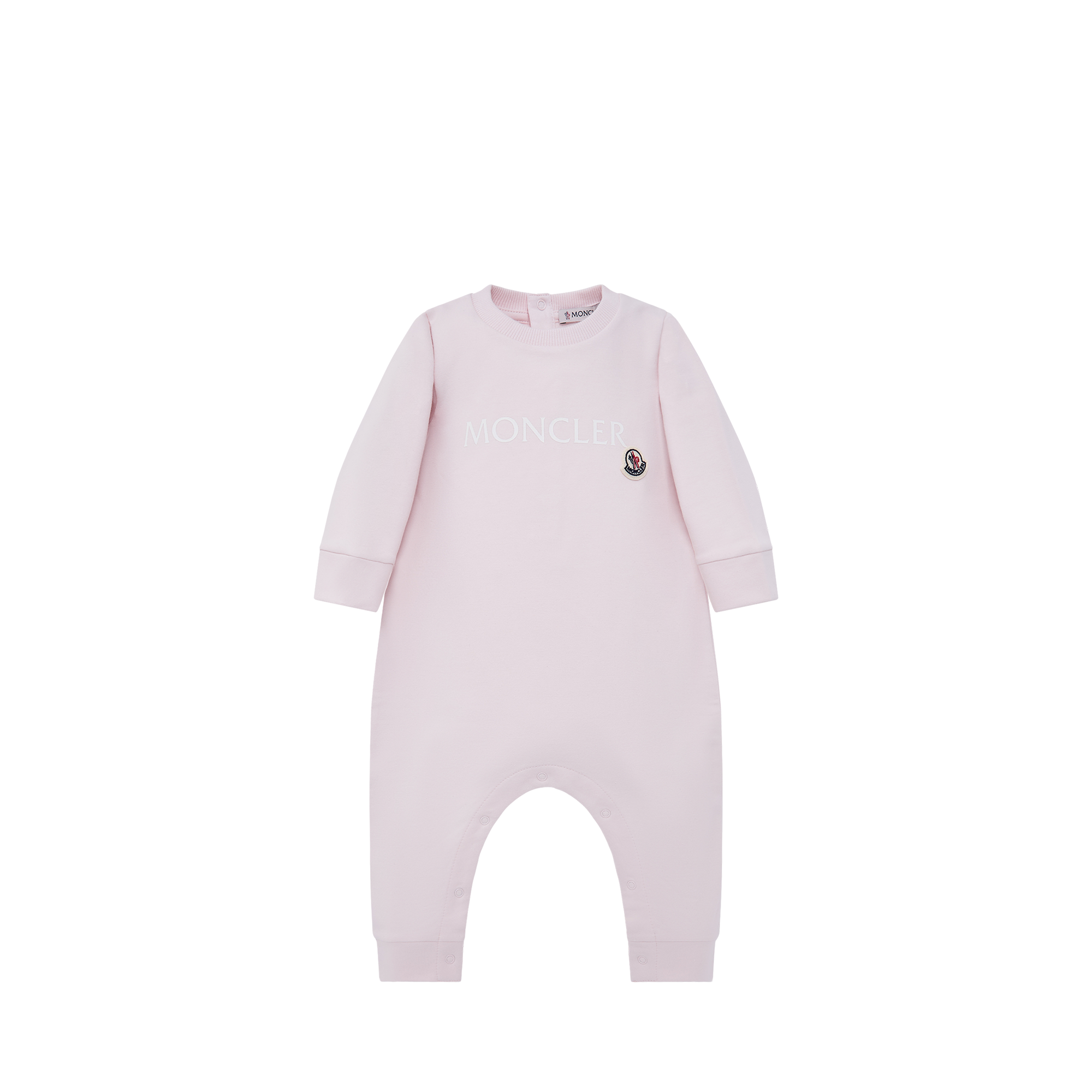Moncler Barboteuse En Coton À Logo Avec Coffret Cadeau pour Filles Rose, Taille: 6/9M