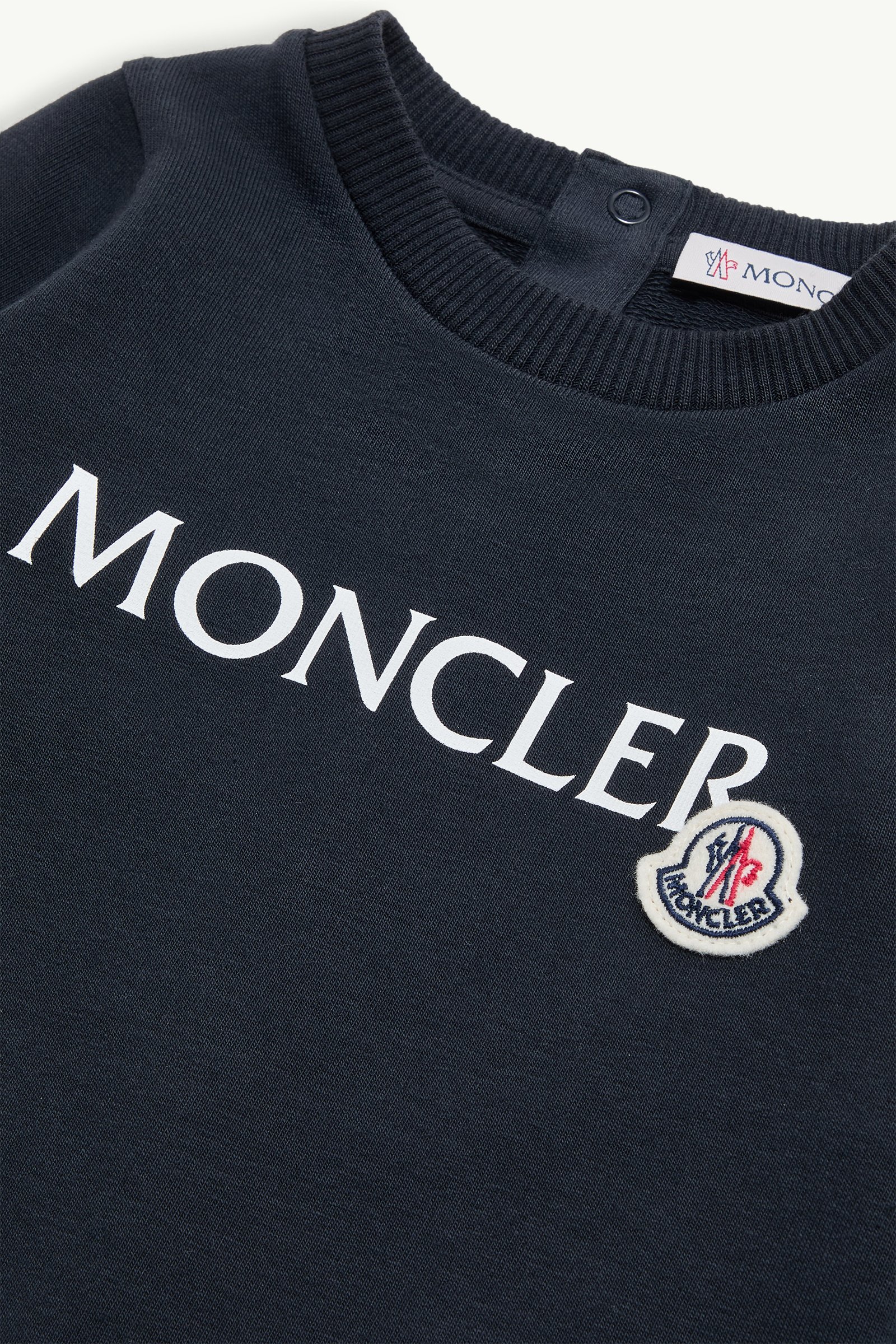 Navy Blue Logo Cotton Baby Grow with Gift Box - Clothing for