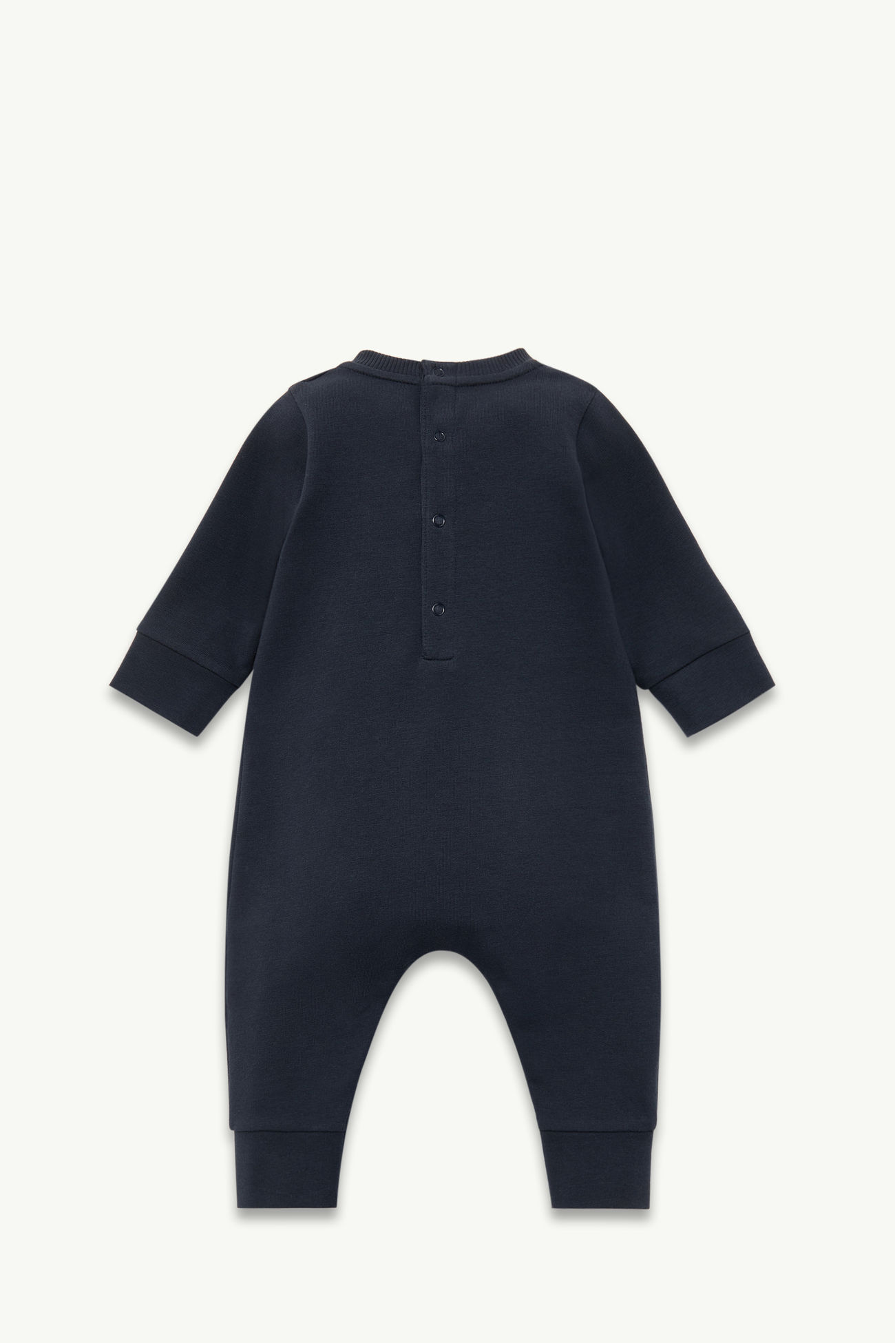 Babystrampler mit Logo aus Baumwolle mit Geschenkbox Genderneutral Navyblau Moncler 2