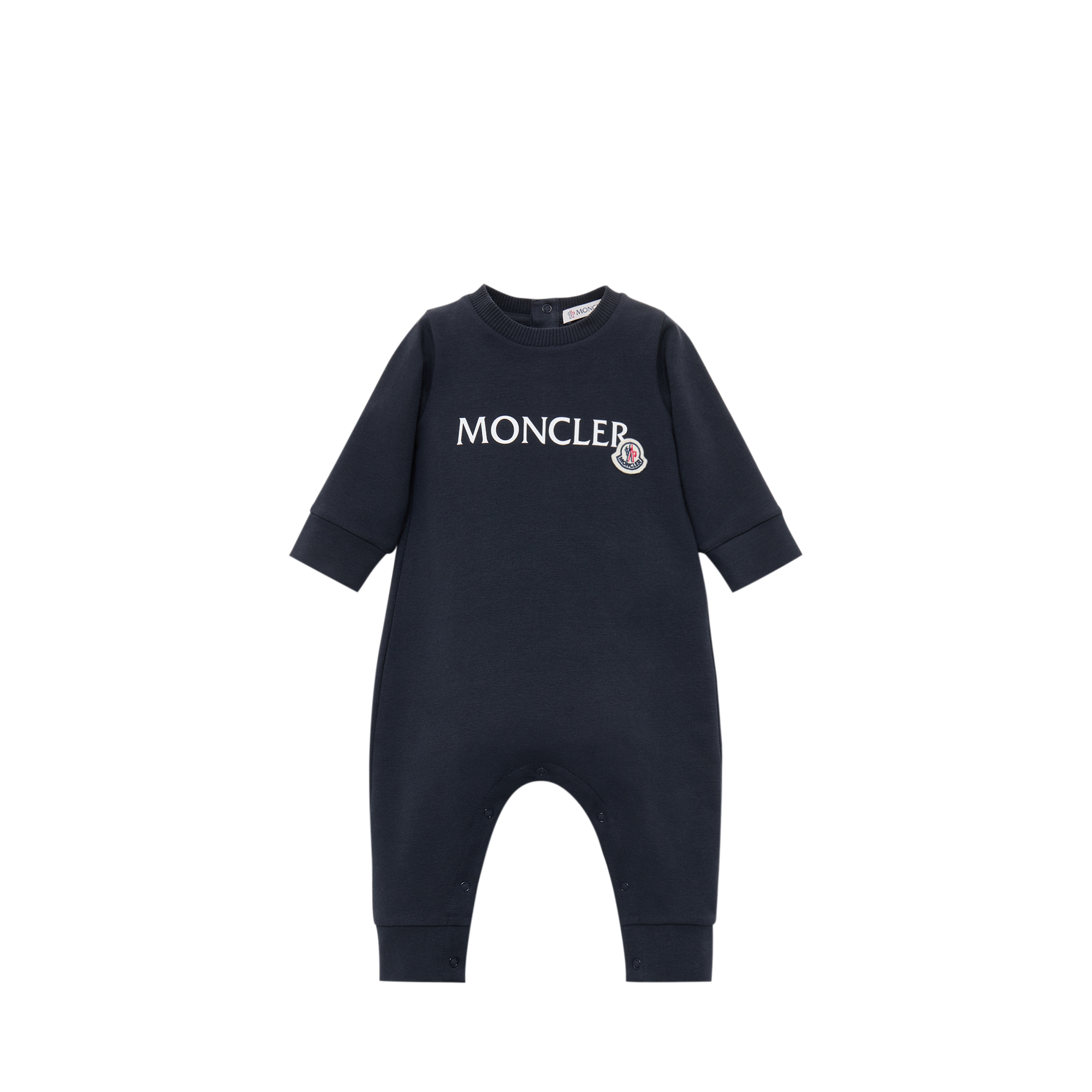 Moncler Enfant Baby Grow - Cotton Blend - Blue - 9/12M