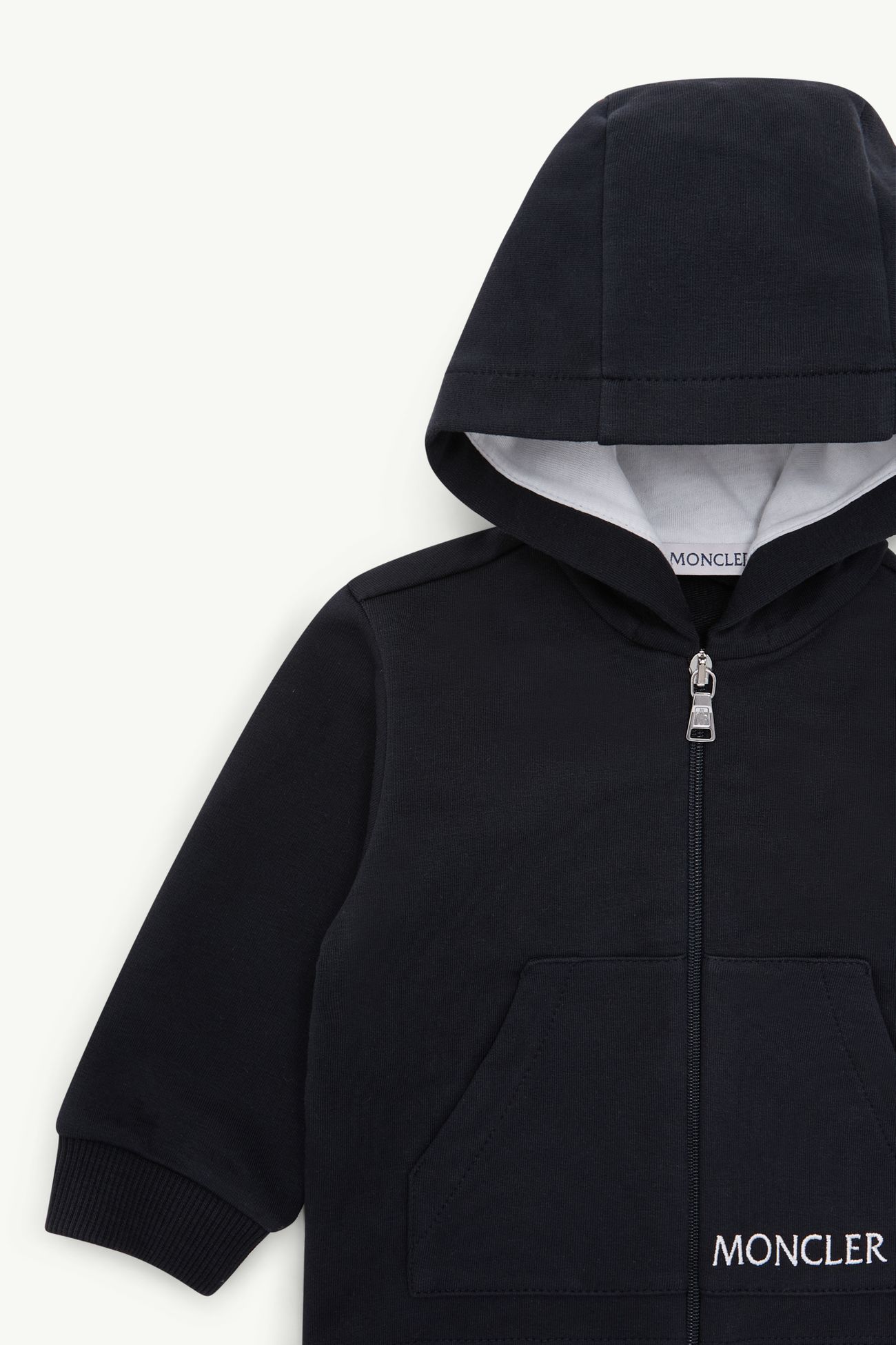 Chándal de algodón con logotipo bordado De Género Neutro Azul marino Moncler 1