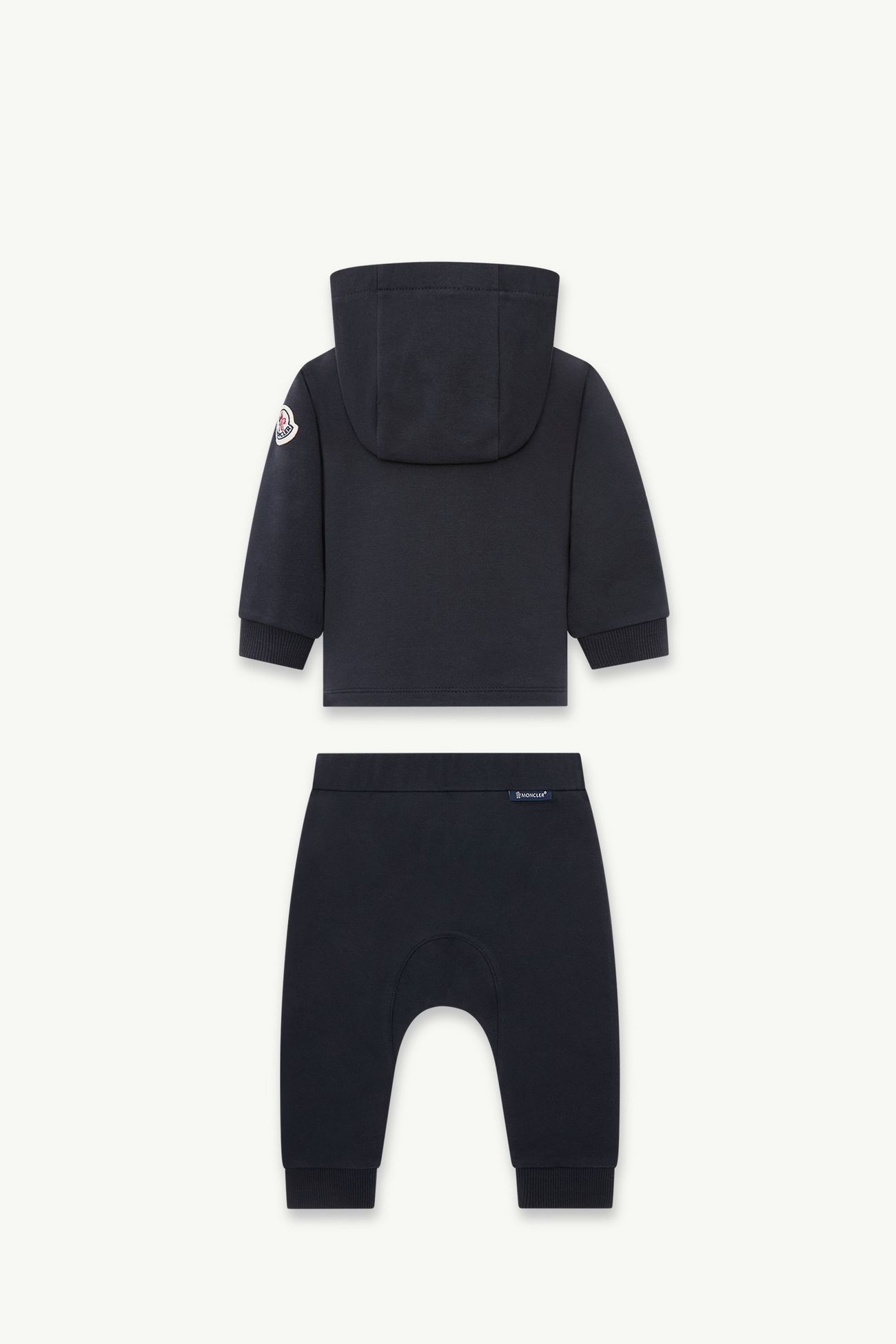 Embroidered Logo Cotton Tracksuit Gender Neutral Navy Blue Moncler 2