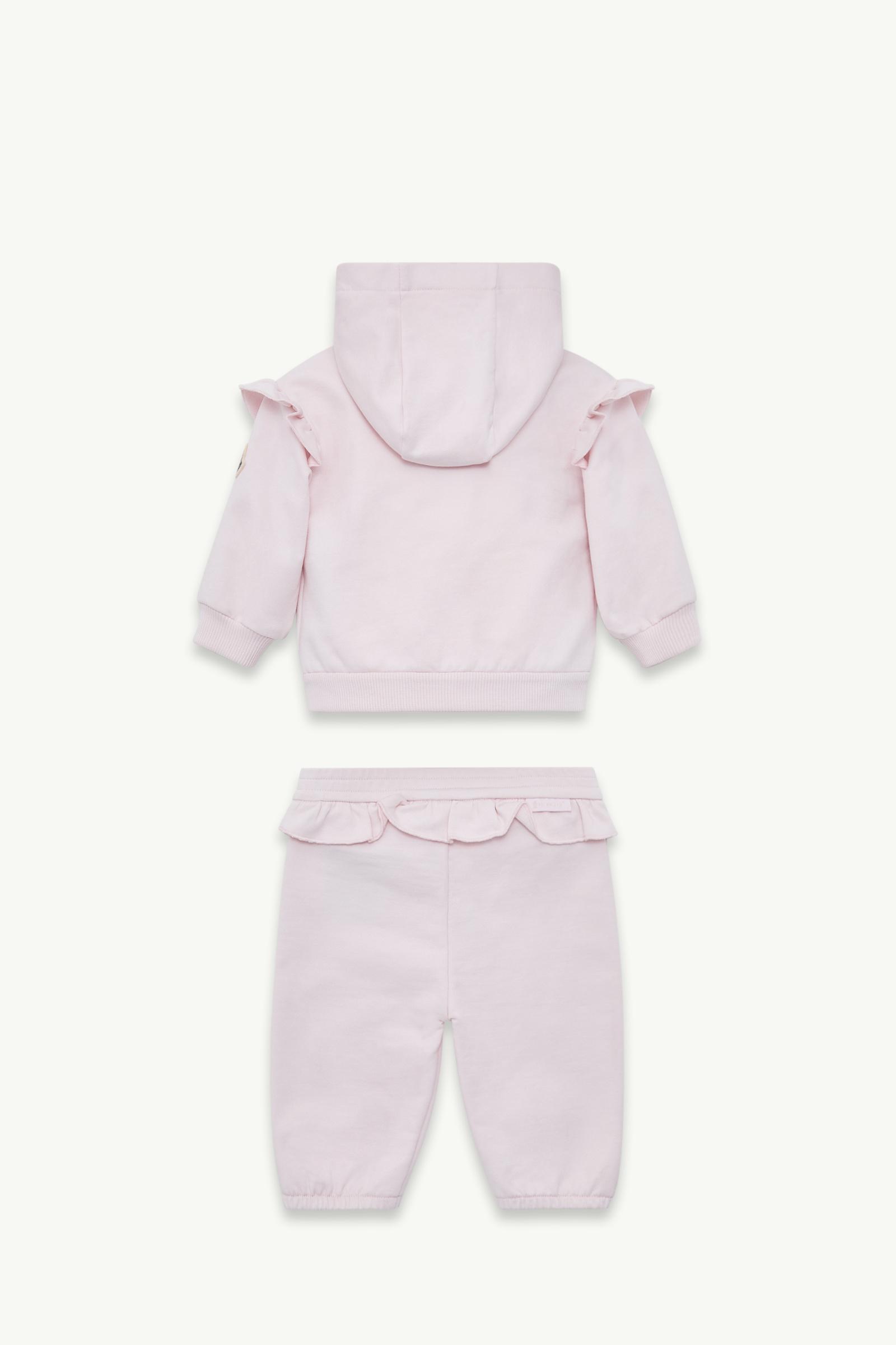 Light Pink Ruffle-Trimmed Cotton Set - Clothing for Children
