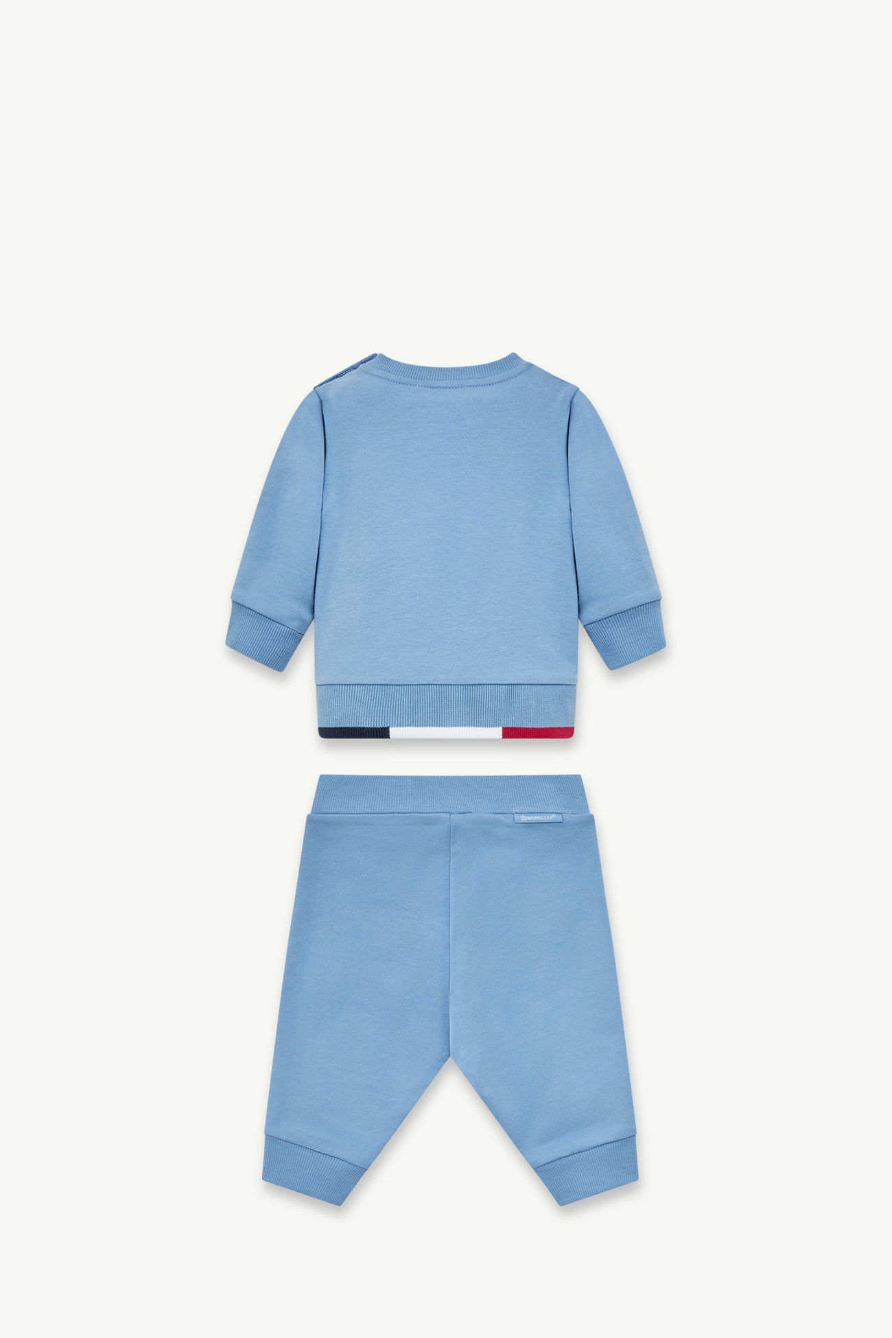 三色邊飾棉質運動套裝 男童 淺藍色 Moncler 2