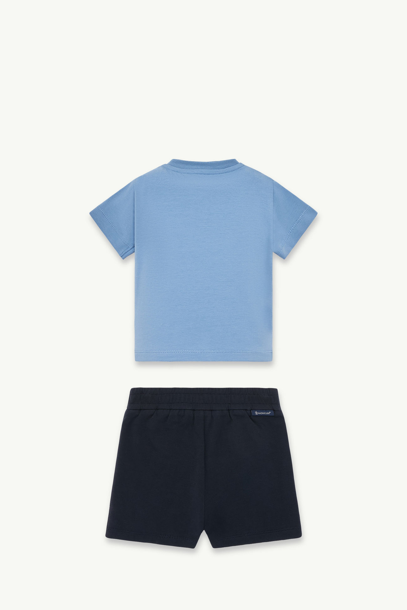Logo Cotton Set Boy Navy Blue Moncler 2