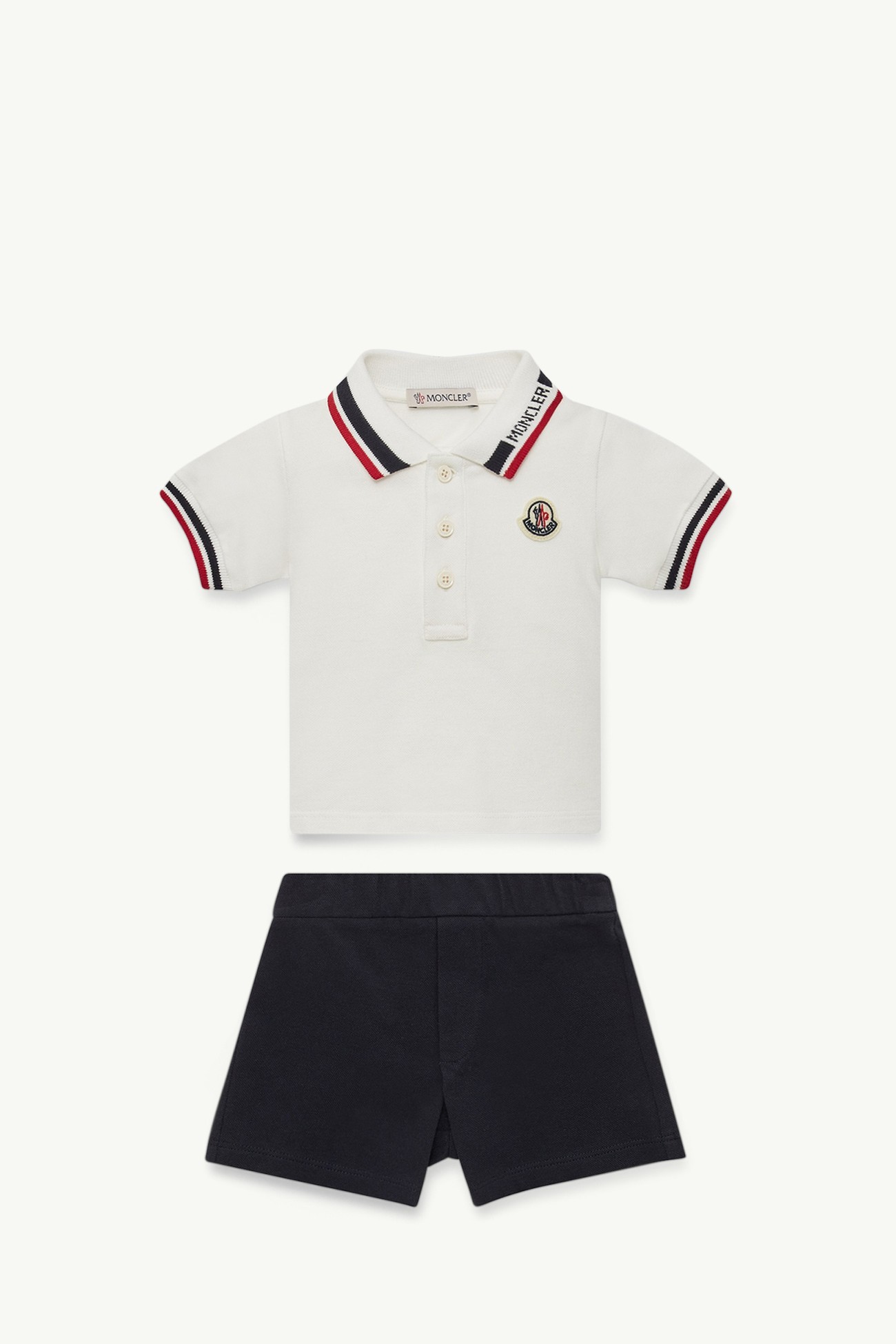 セットアップ ボーイズ ホワイト&ブルー Moncler 0