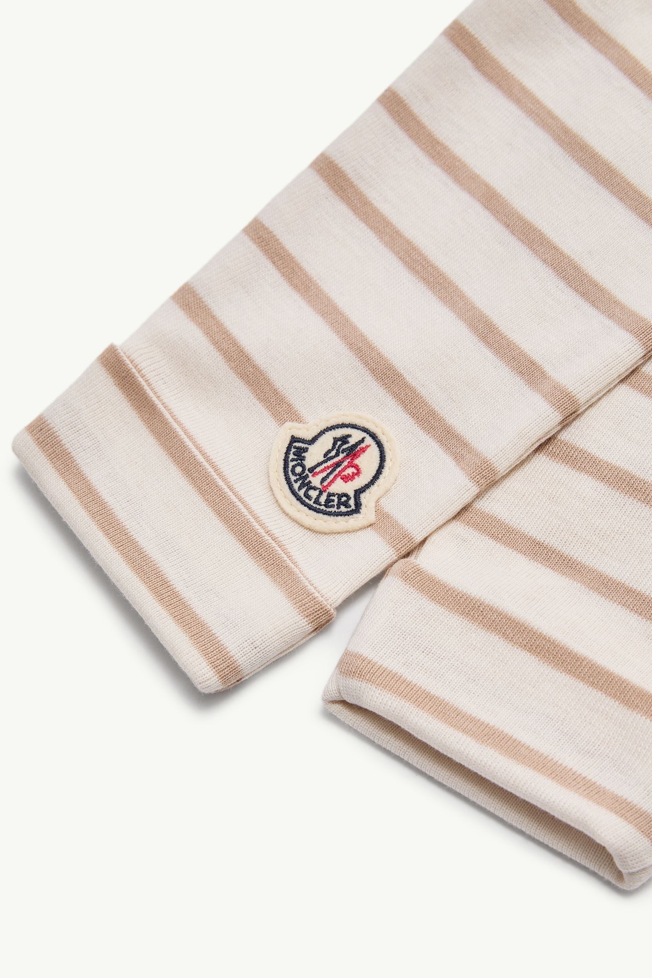 Gestreiftes Set aus Baumwolle Genderneutral Beige & Weiss Moncler 3