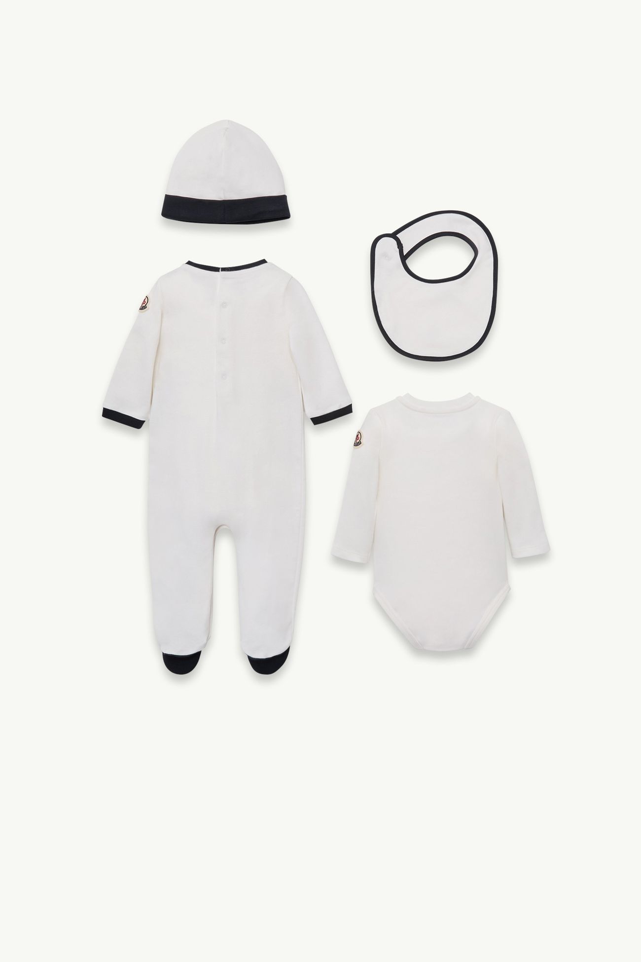 婴儿标识棉质套装 中性 白色 Moncler 2