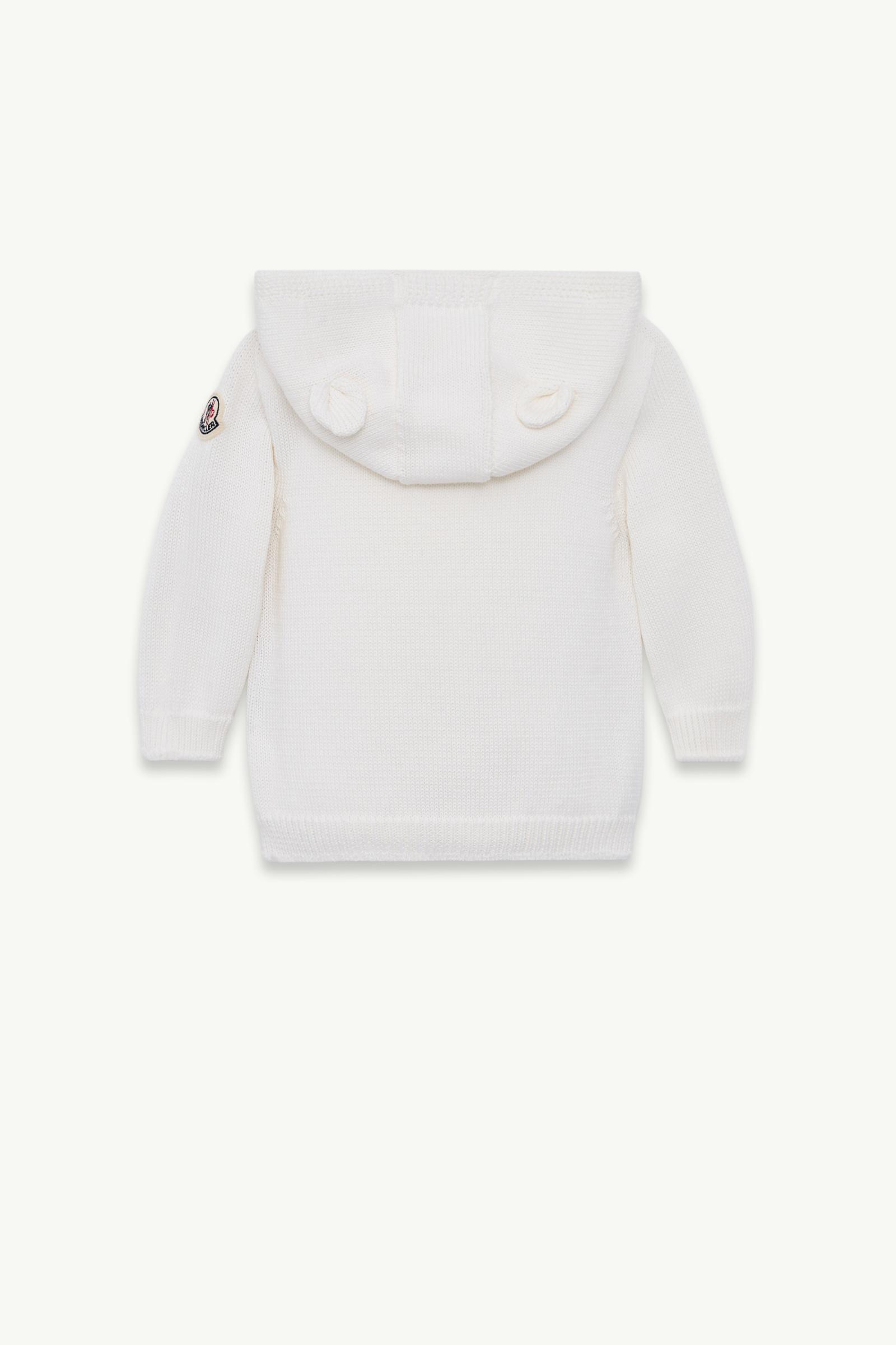 White Teddy Bear Cotton Zip-Up Hoodie - Clothing for Children