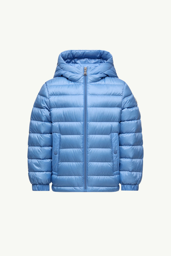 Piumino Dilar Con Cappuccio Bambino Celeste Moncler 0