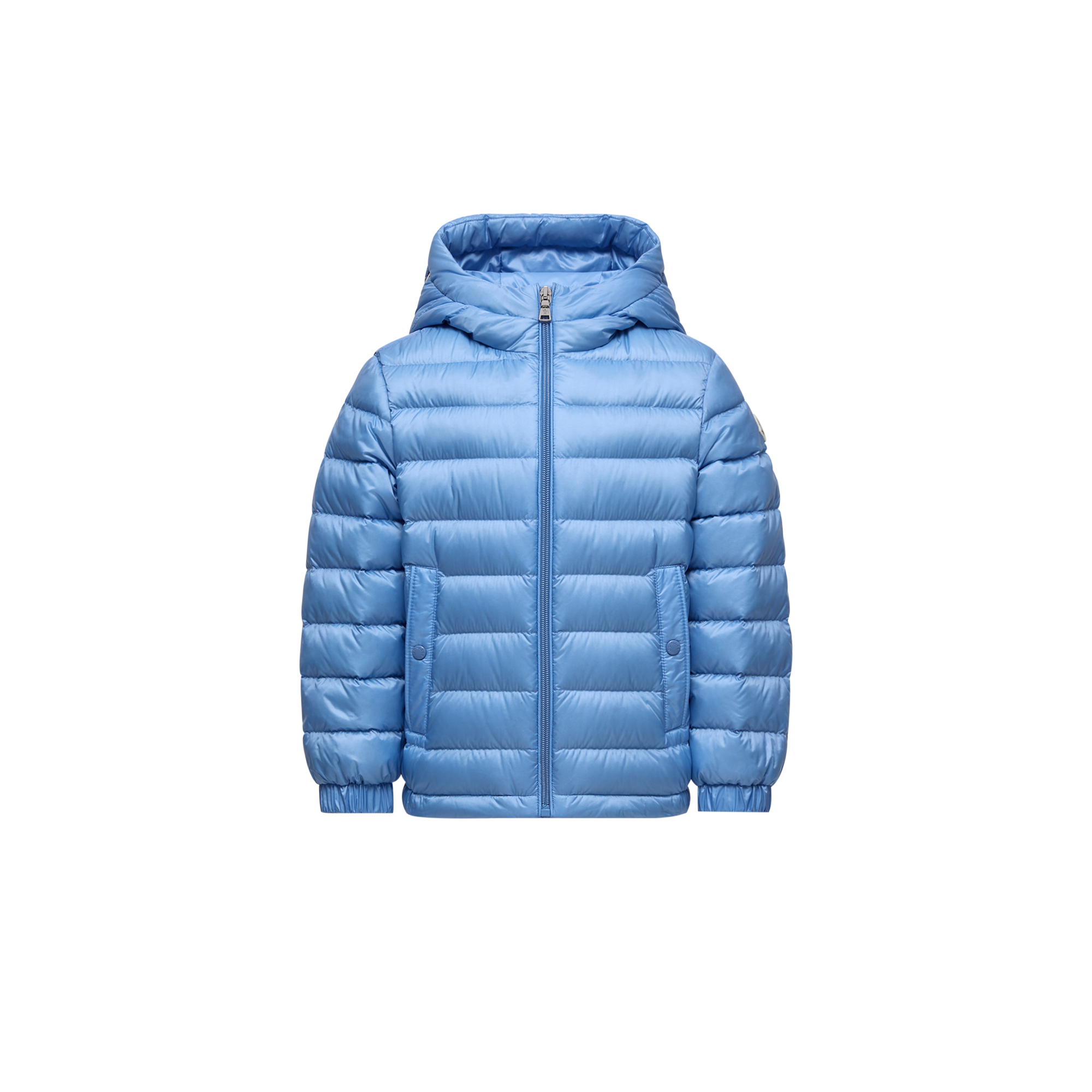 Moncler  Dilar Hooded Down Jacket for Boys in Blue, Size: 10Y