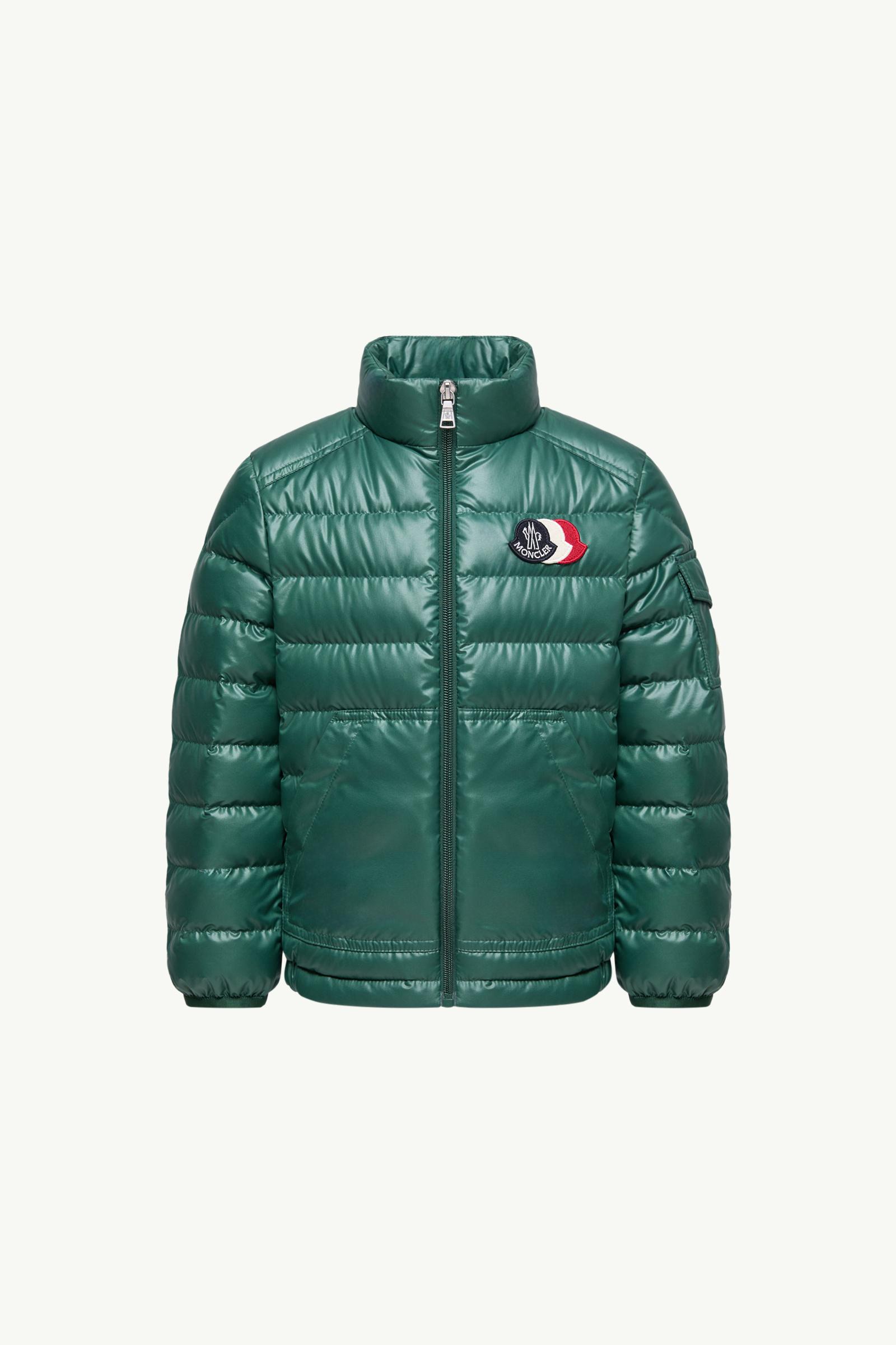 Bengi Down Jacket Boy Emerald Green Moncler