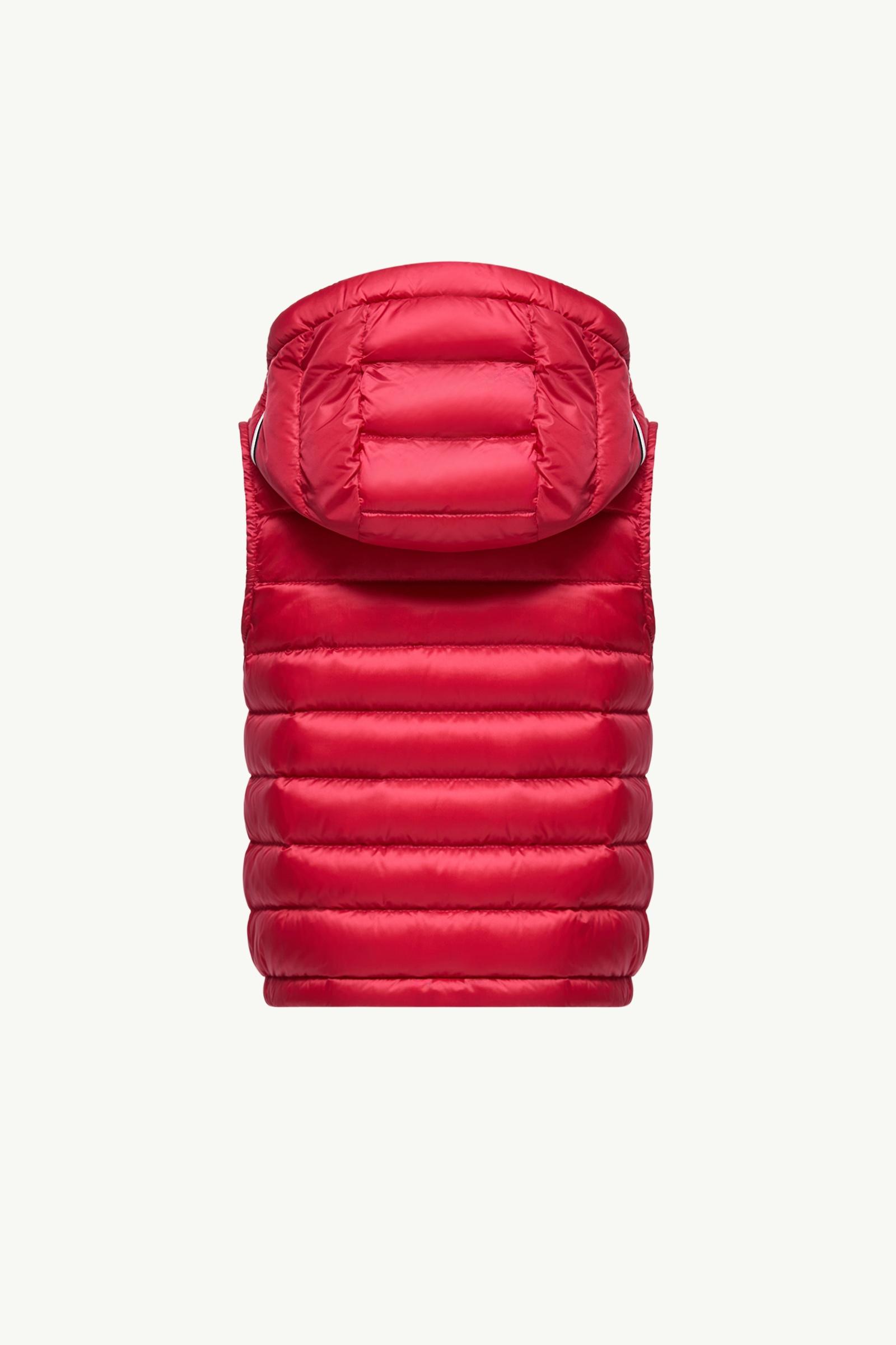 Berry Red Uzzay Hooded Down Vest - Down Jackets & Vests for
