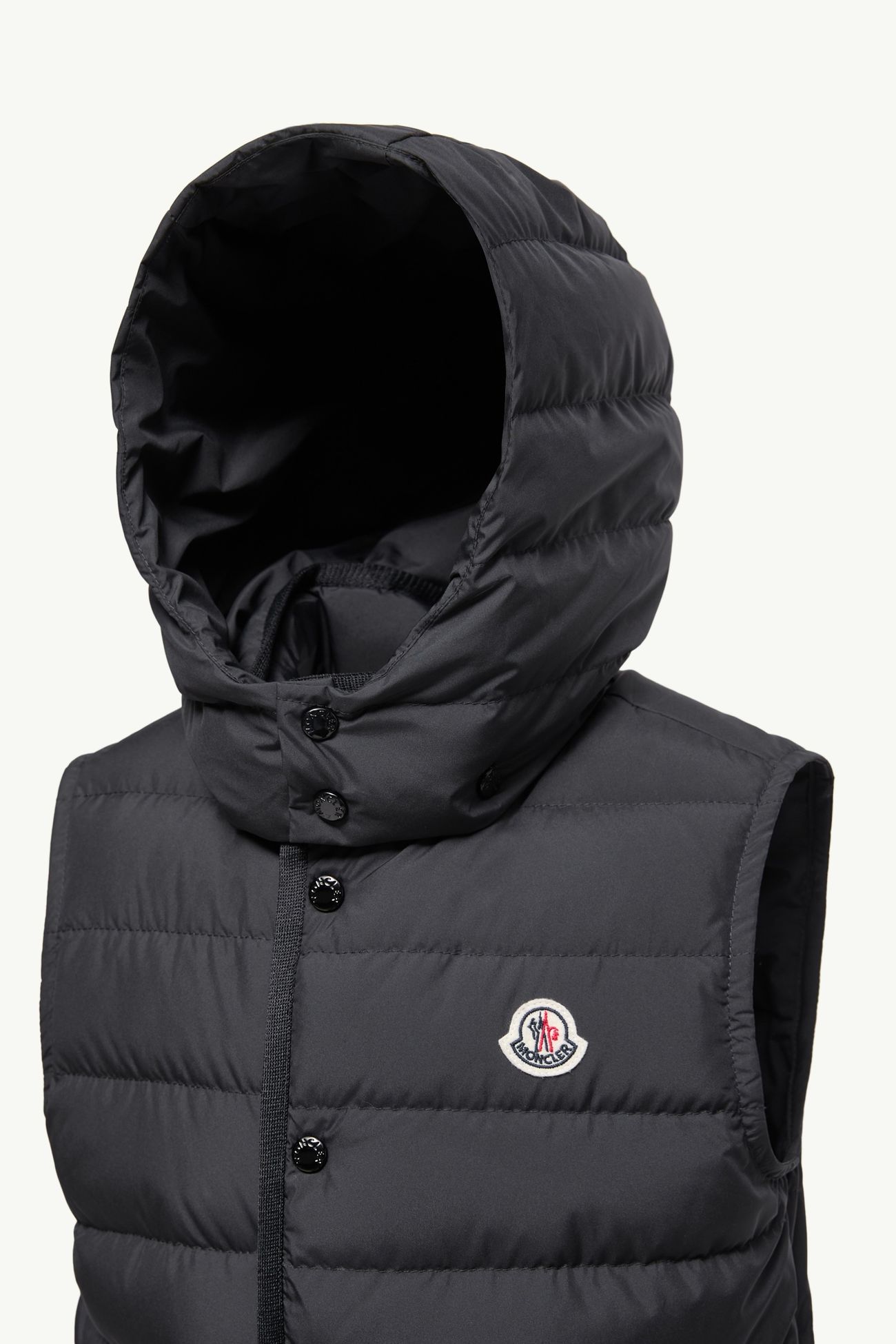 Canan Daunenweste mit Kapuze Jungen Schwarz Moncler 3