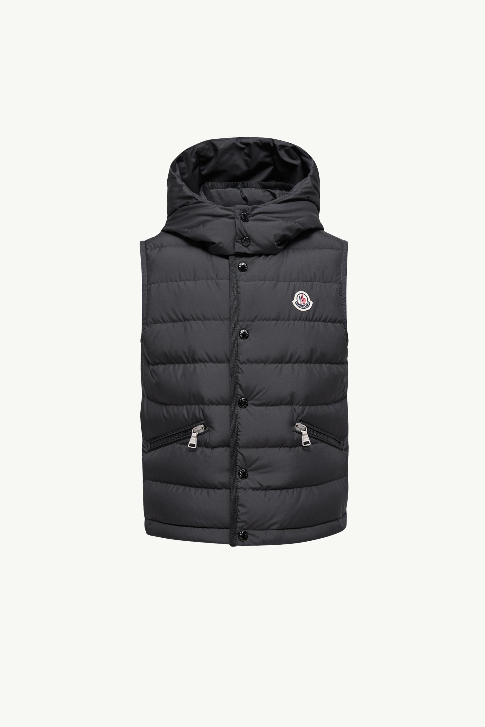 Canan Hooded Down Gilet Boy Black Moncler, 1 of 0