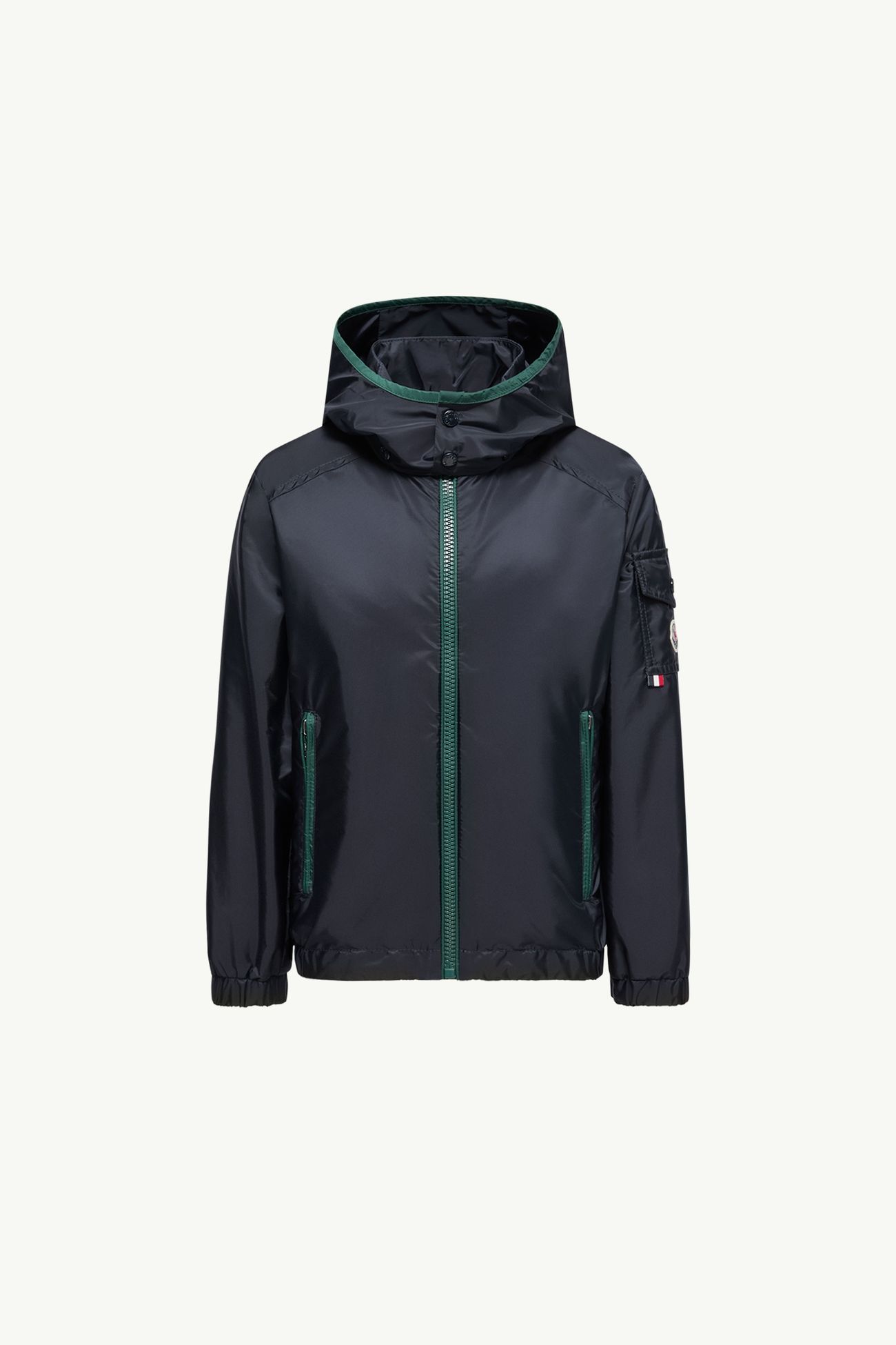 Banu Hooded Jacket Boy Navy Blue Moncler 0