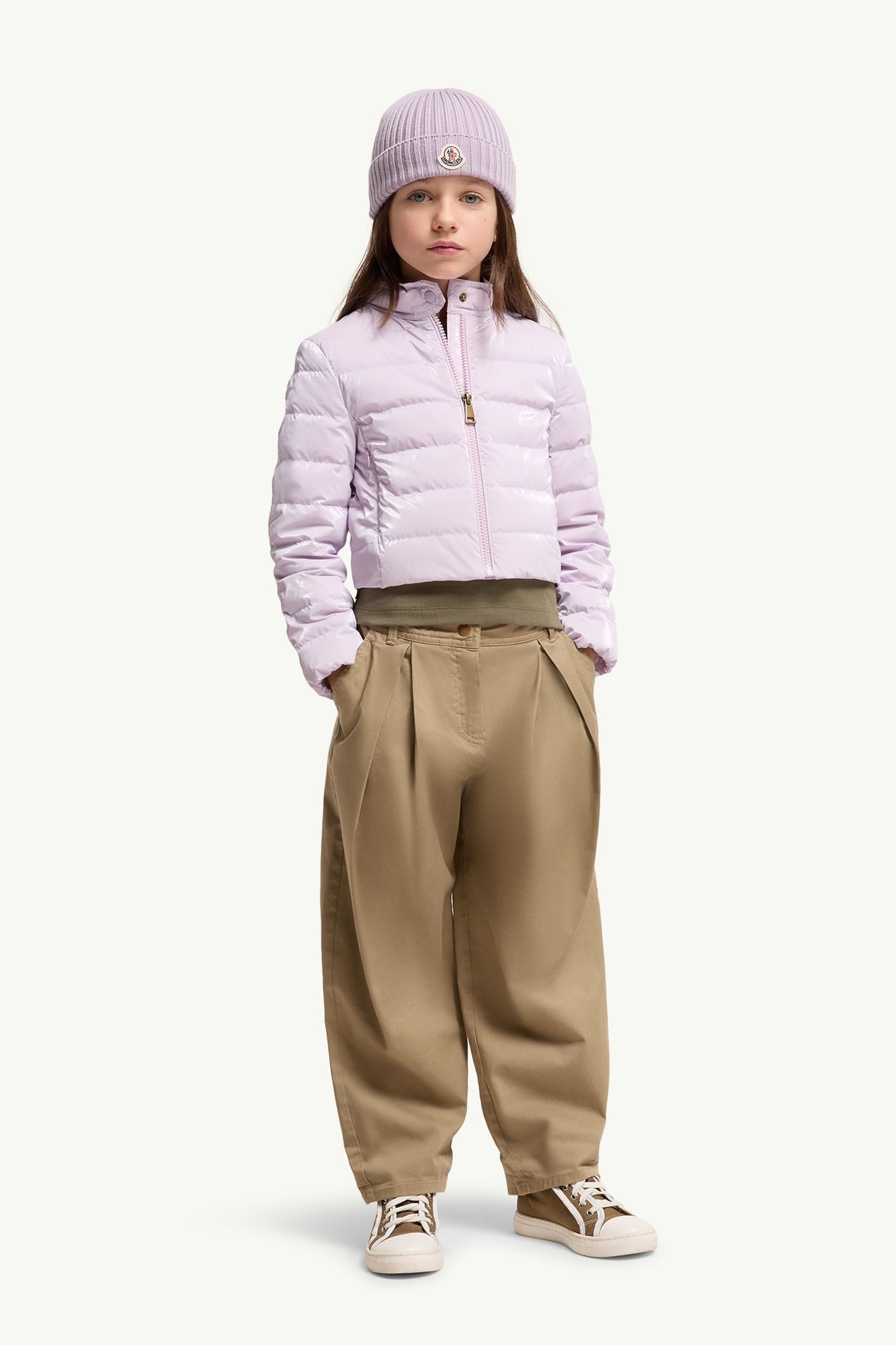 Chemile 다운 재킷 키즈 여아 라일락 Moncler 1