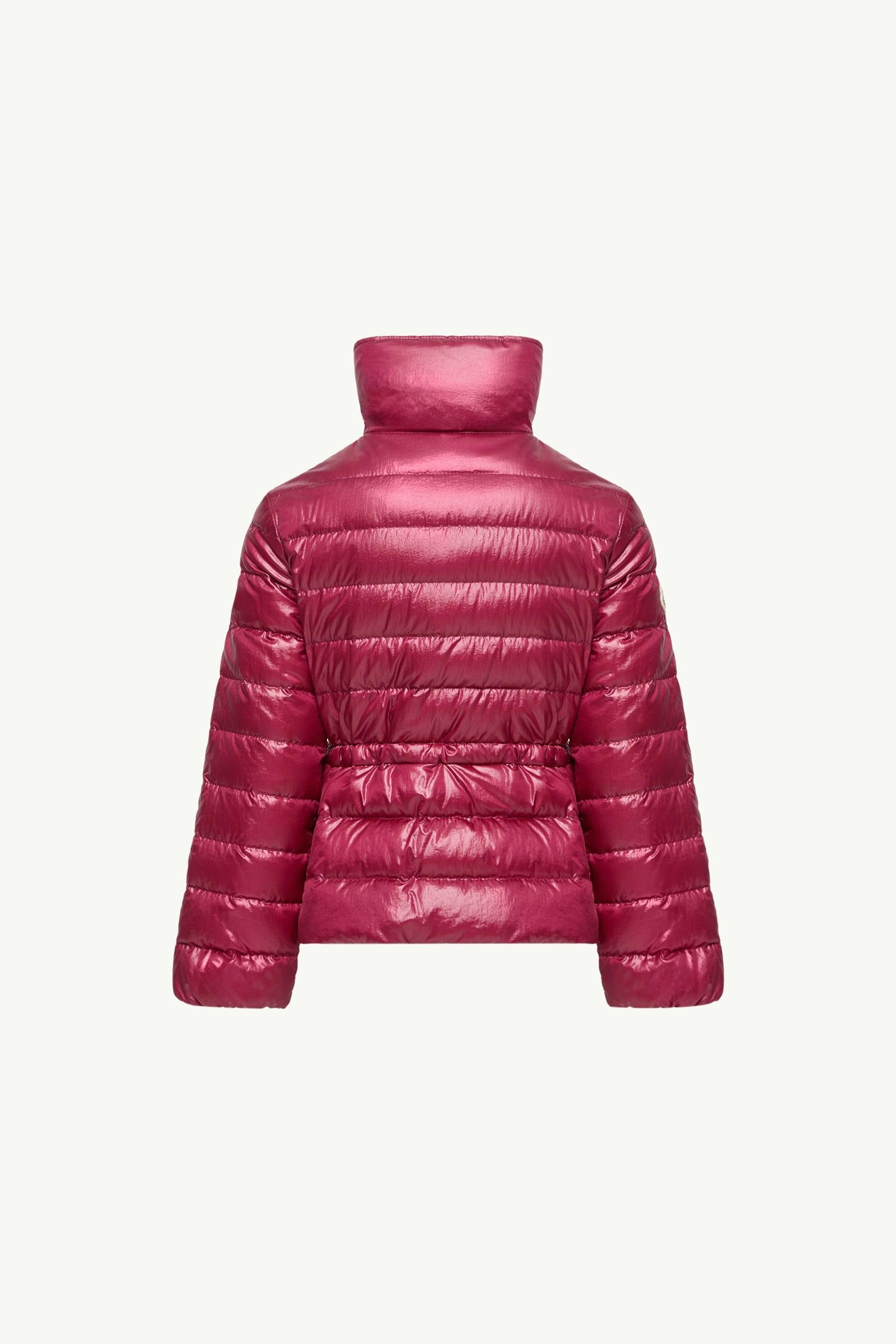 MONCLER レッド フード付きジャケット 6 Coral Red Fem Hooded Down Jacket - Down Jackets & Vests for