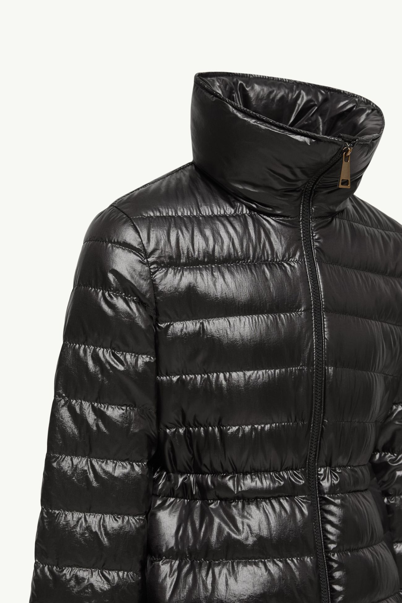 Piumino Fem con Cappuccio Bambina Nero Moncler 3