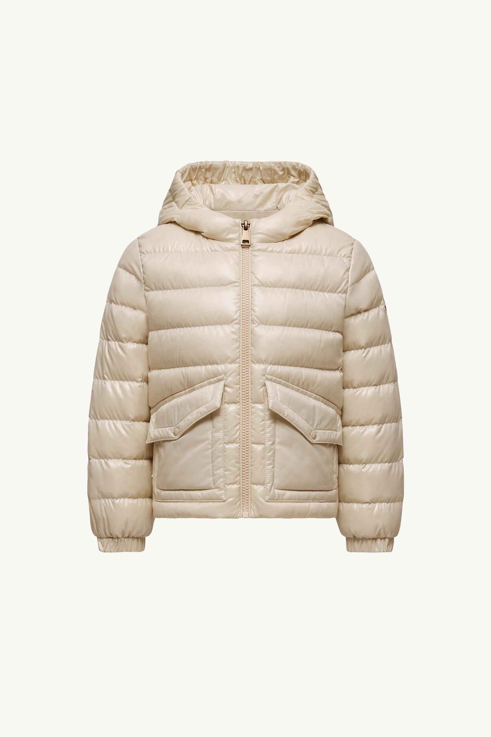 Light Beige Ela Hooded Down Jacket - Down Jackets & Vests for