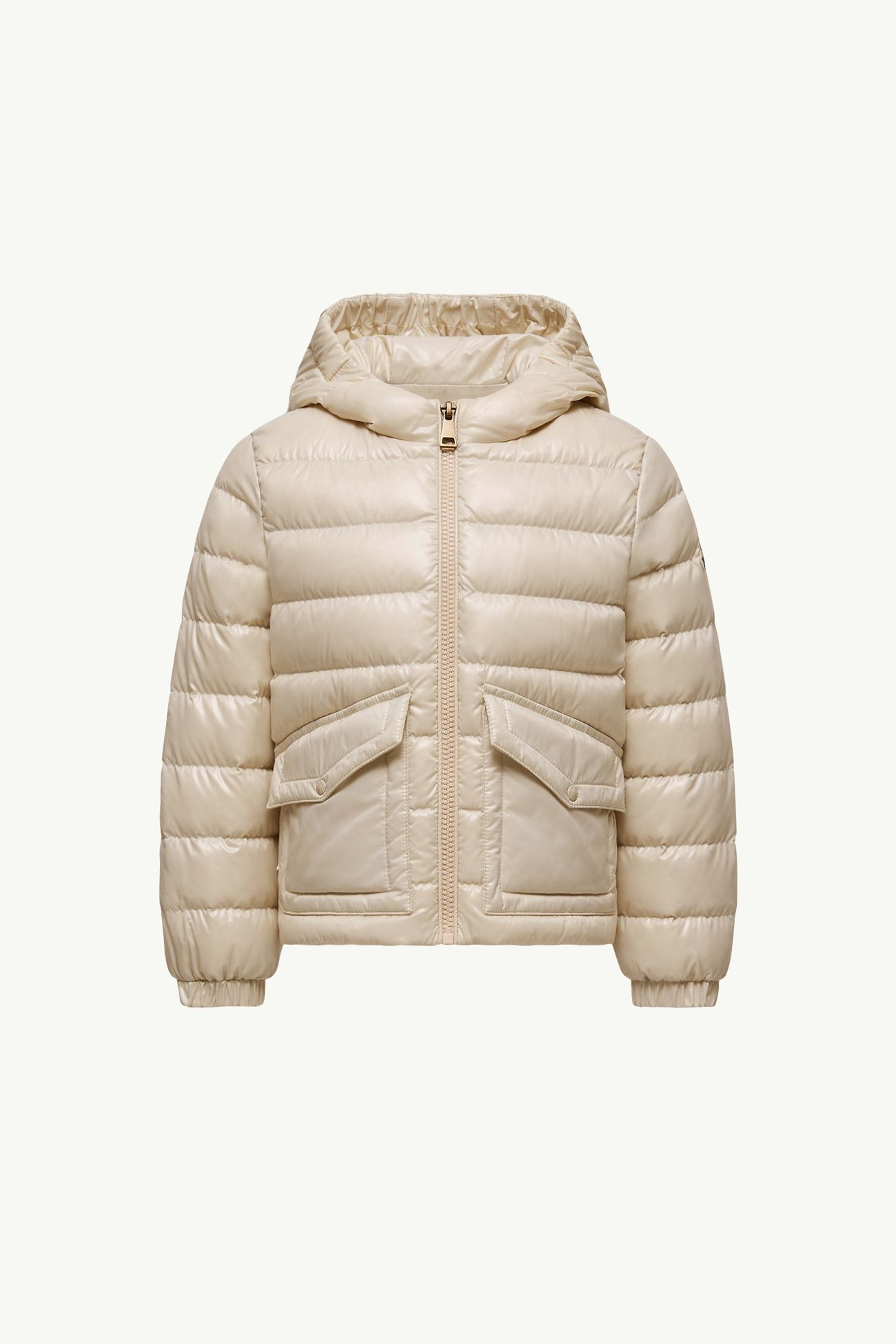 Ela連帽羽絨外套 女童 淺米色 Moncler 0