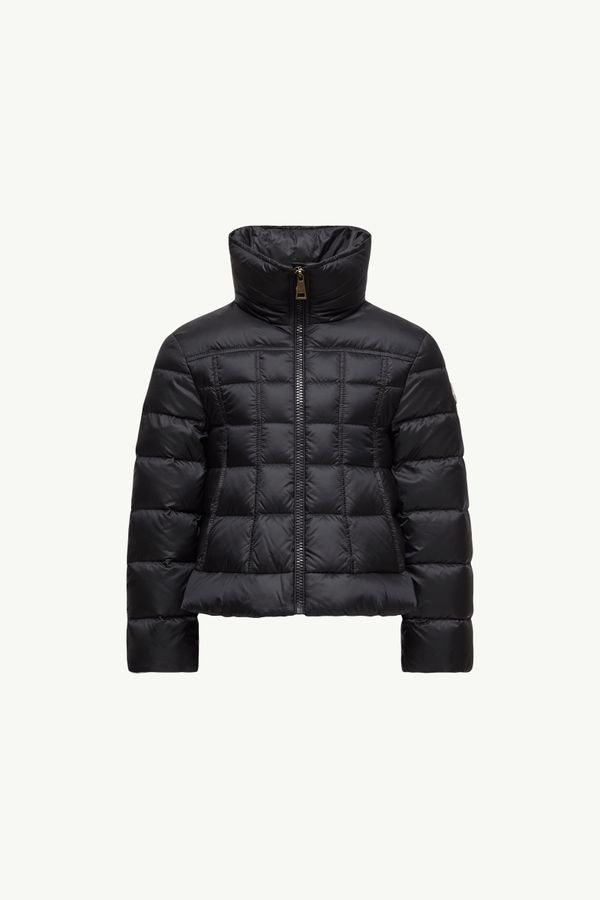 Ayfer方形絎縫短身羽絨外套 女童 海軍藍色 Moncler 0
